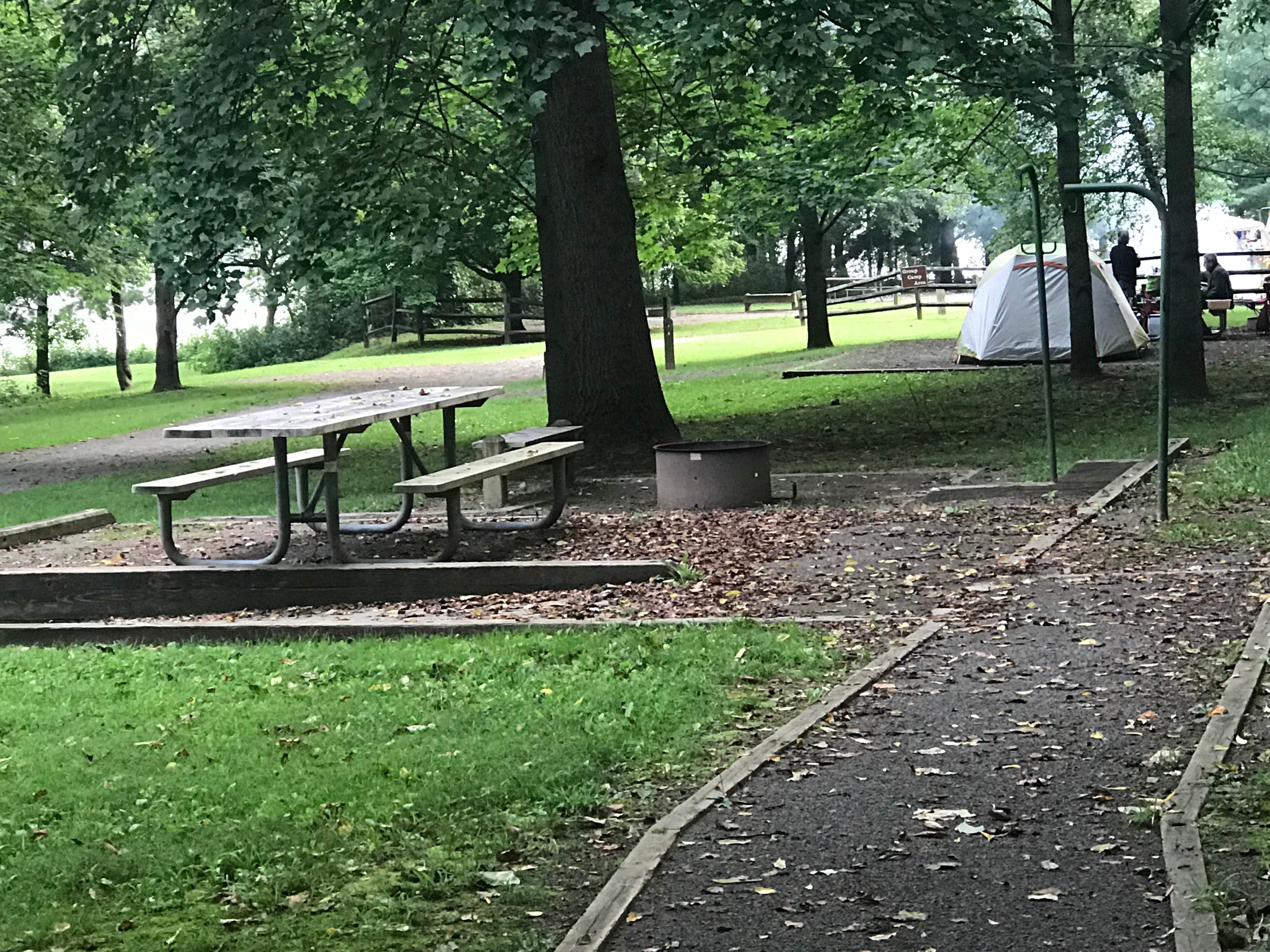 Crystal C.'s photo of tent camping at Millrace Campground — New River Trail State Park near Max Meadows, VA