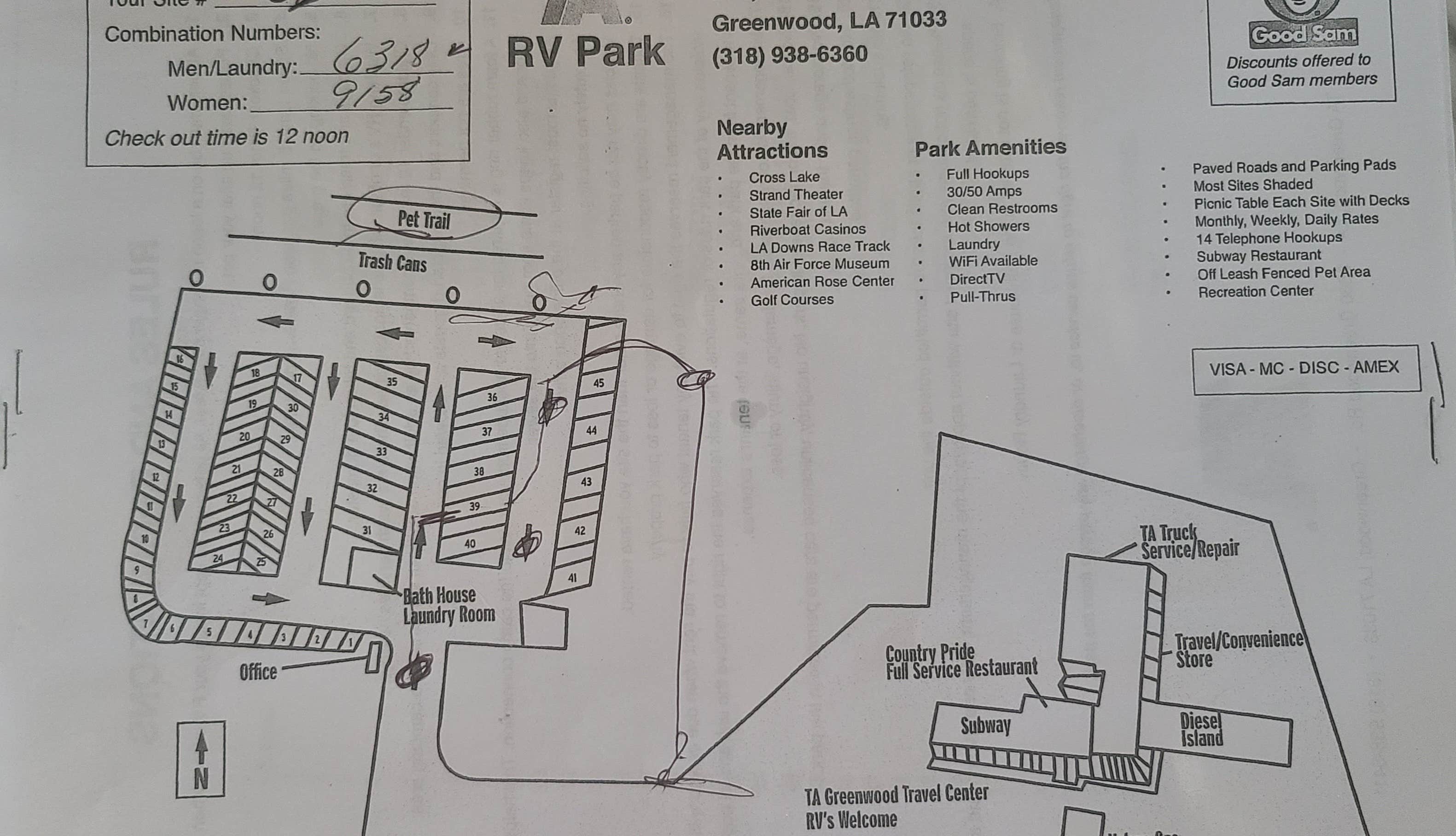 Camper-submitted photo at TravelCenters of America RV Park near Shreveport, LA