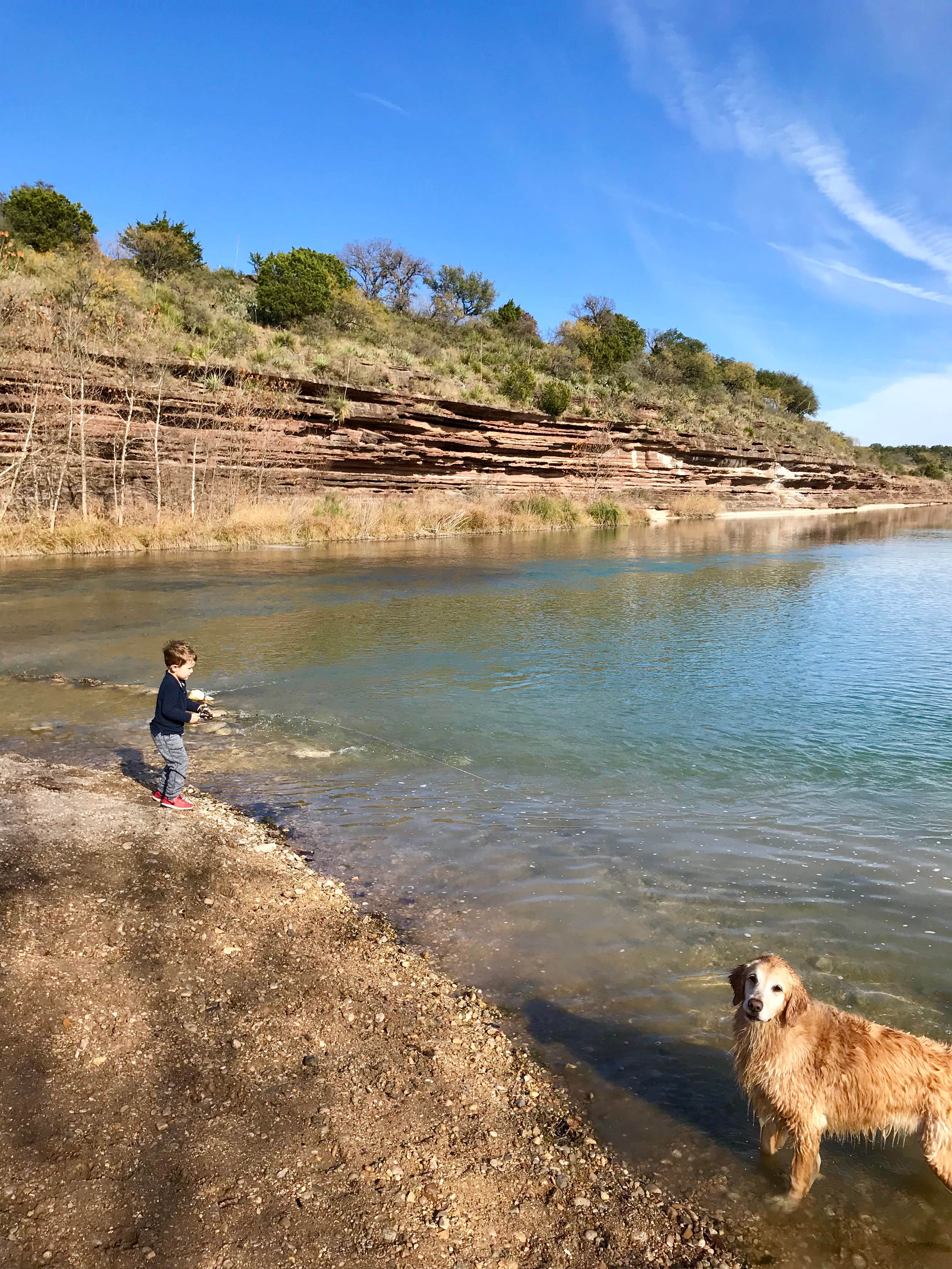 Colin S.'s photo of camping with pets at Dos Rios RV Park near Castell, TX