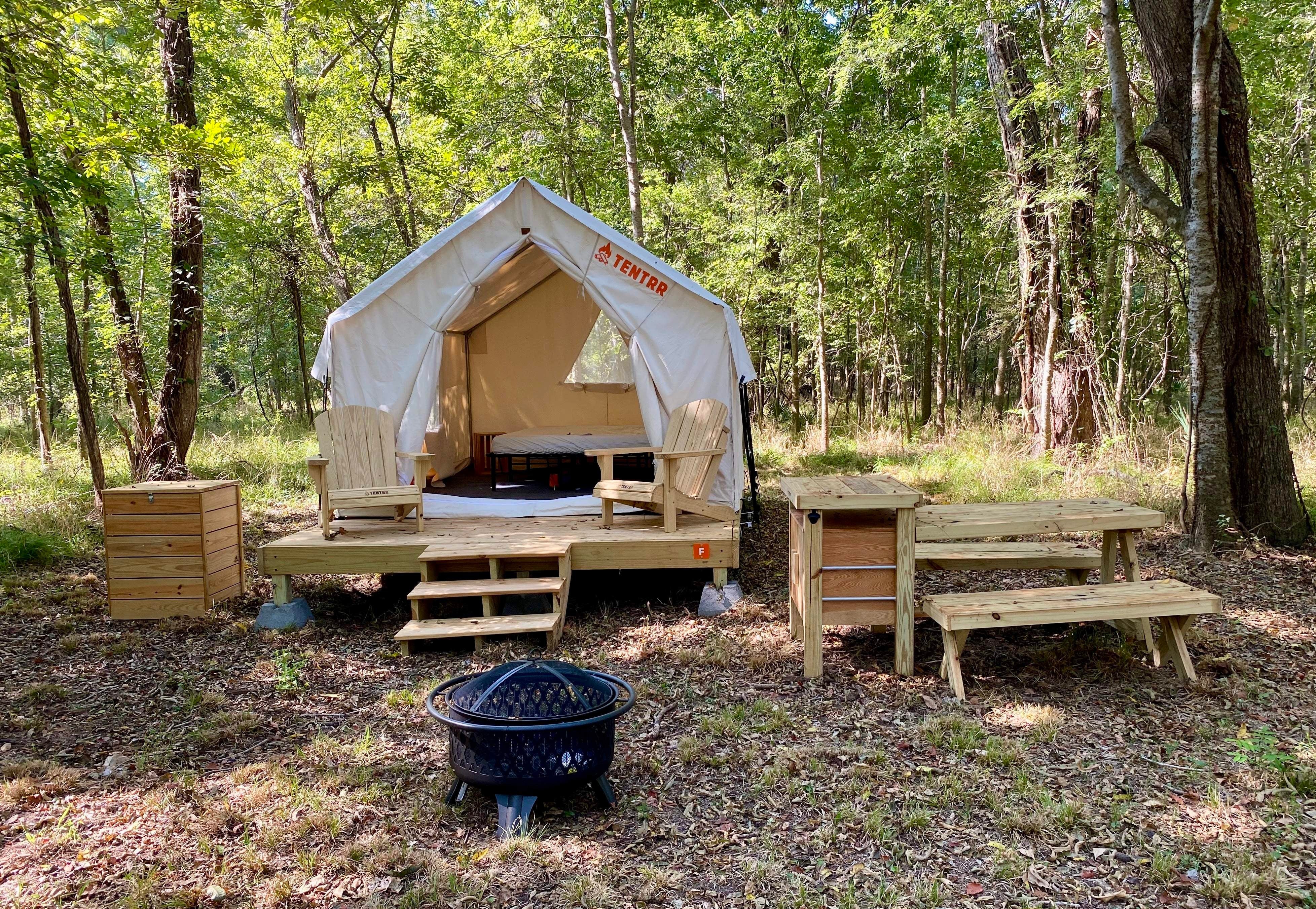 Camper submitted image from Tentrr State Park Site - Texas Brazos Bend State Park - Trailside F ___ Single Camp - 1