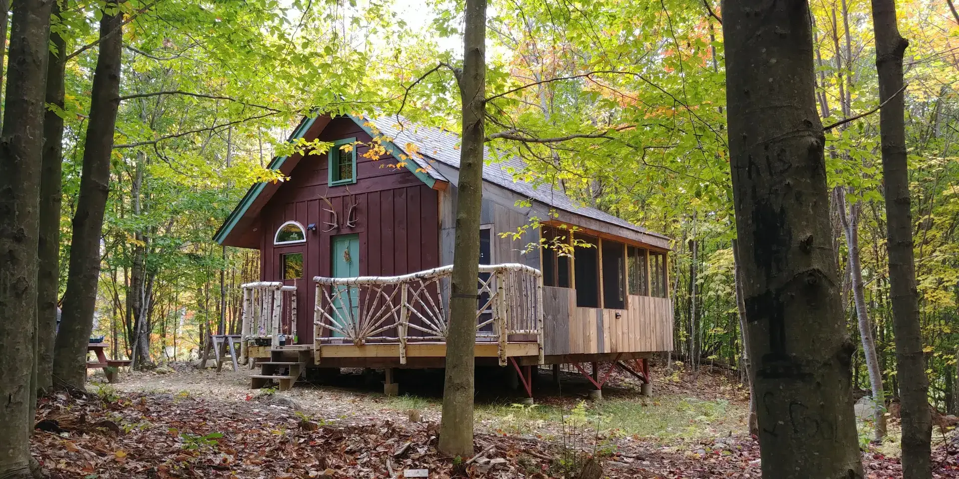 Camping near Peverly Place: Unplugged, Franklin, New Hampshire