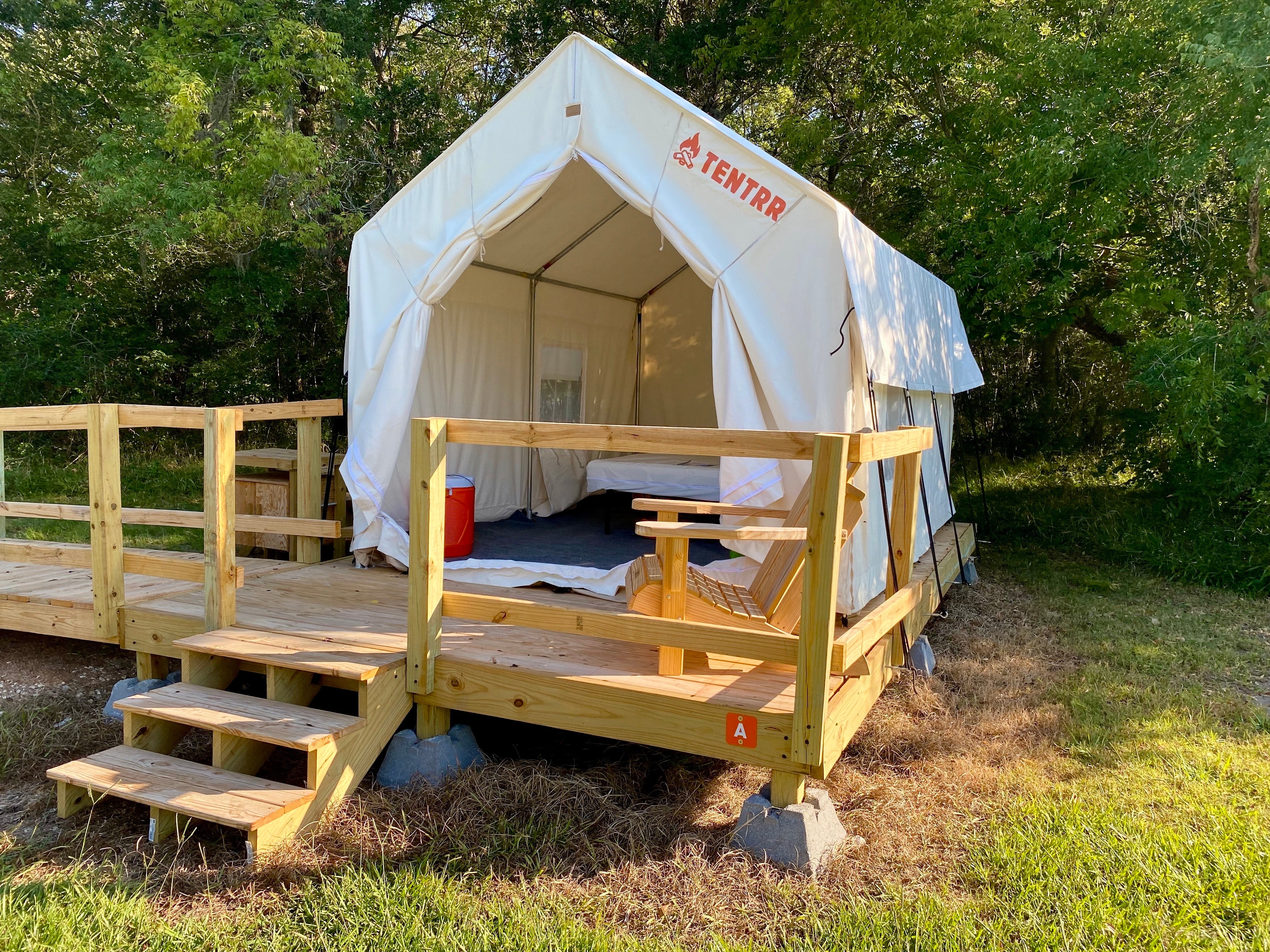 Camper submitted image from Tentrr State Park Site - Texas Brazos Bend State Park - Big Creek A - Single Camp - Wheelchair Friendly - 1