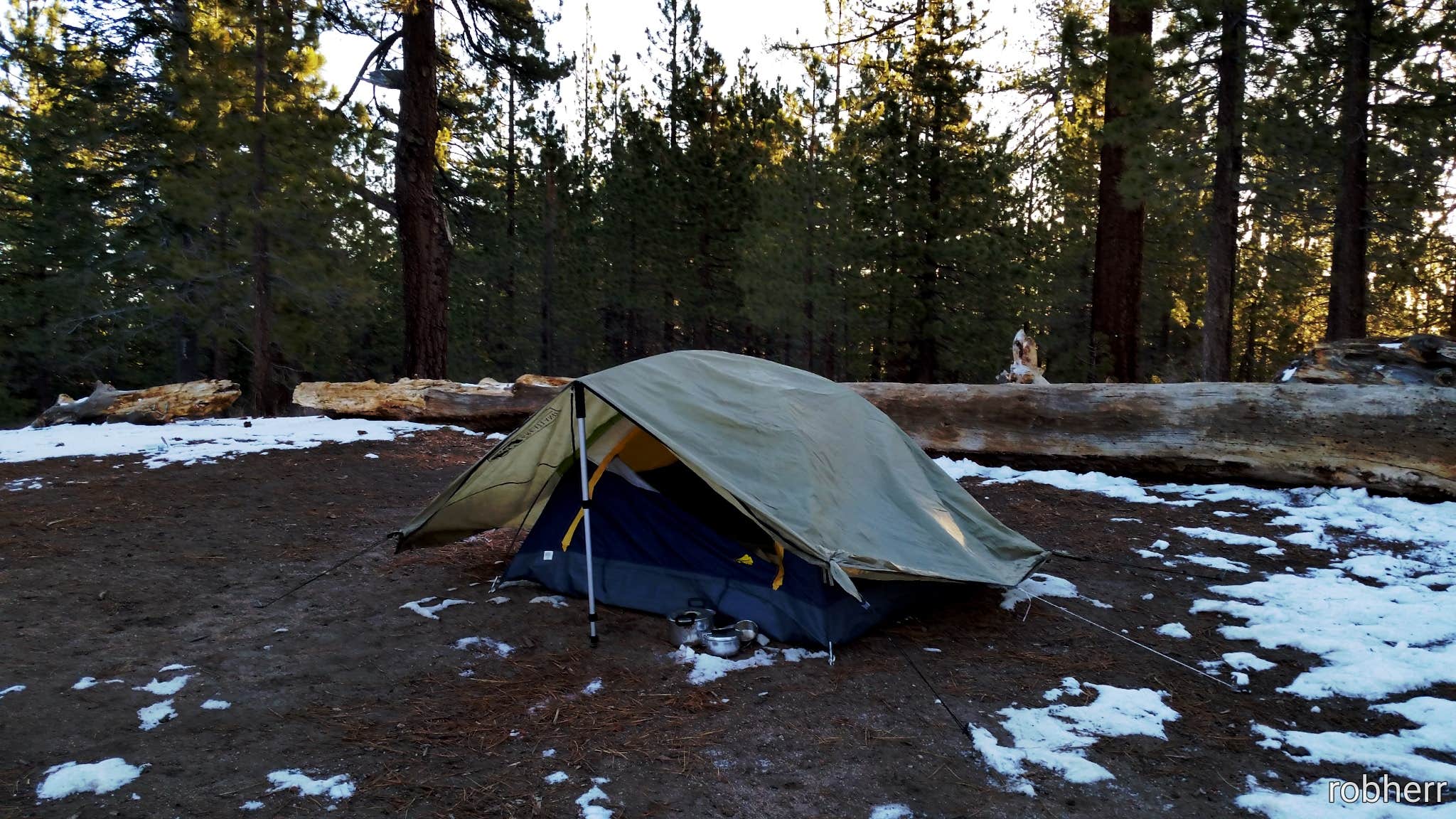 robherr's photo of tent camping at Chula Vista Campground at Mt. Pinos near Summerland, CA