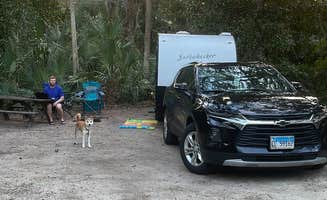Samantha's photo of camping with pets at Tomoka State Park Campground near Oak Hill, FL