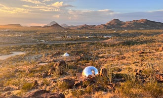 Camping near Coyote Crossing: Space Cowboys, Terlingua, Texas