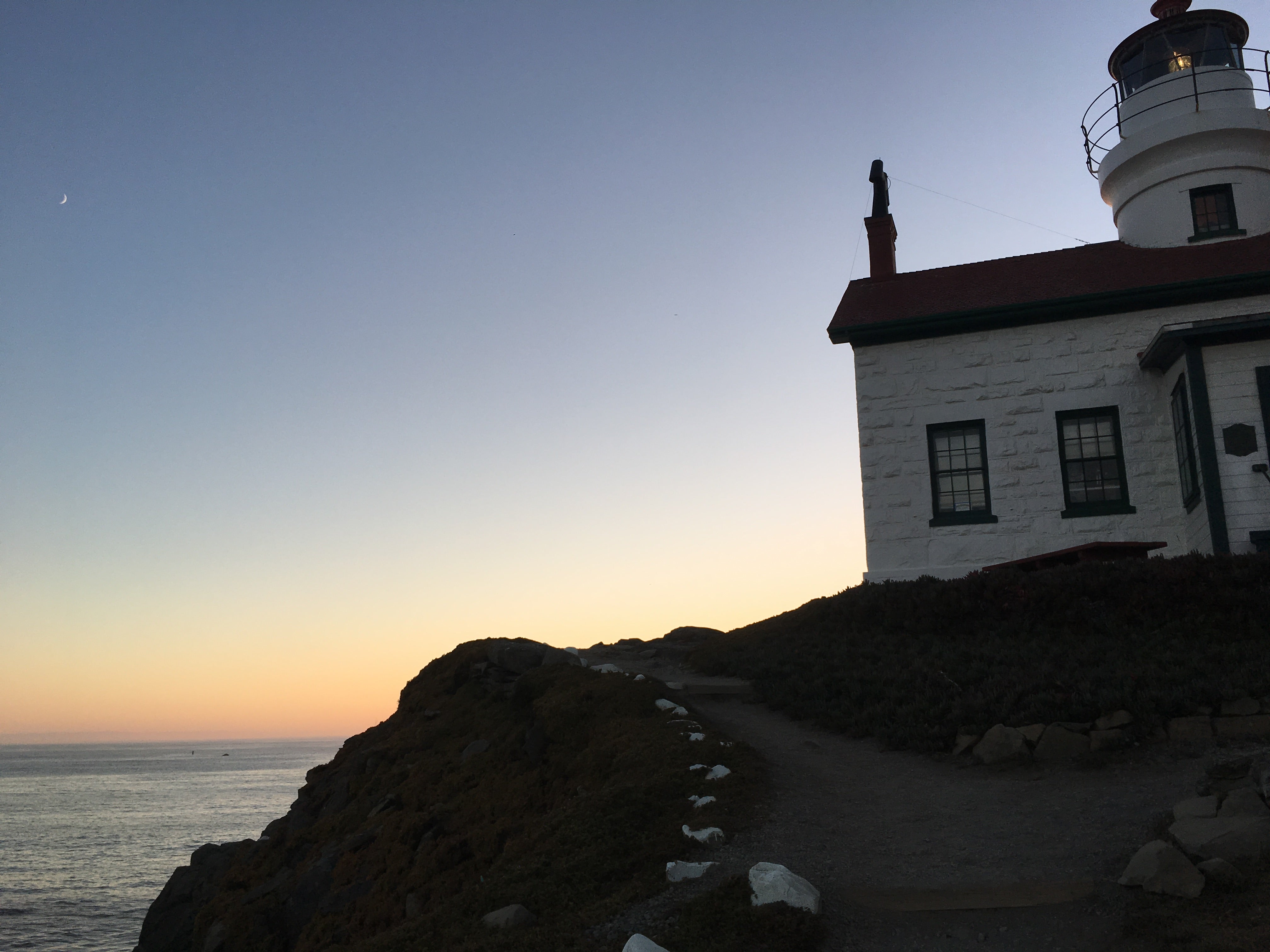 Battery Point Lighthouse at sunset