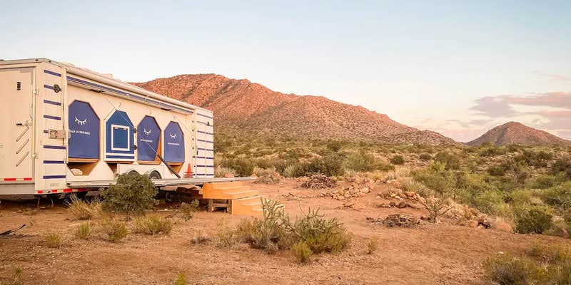 Camper submitted image from Desert Glamping Getaway - Glamp Pods