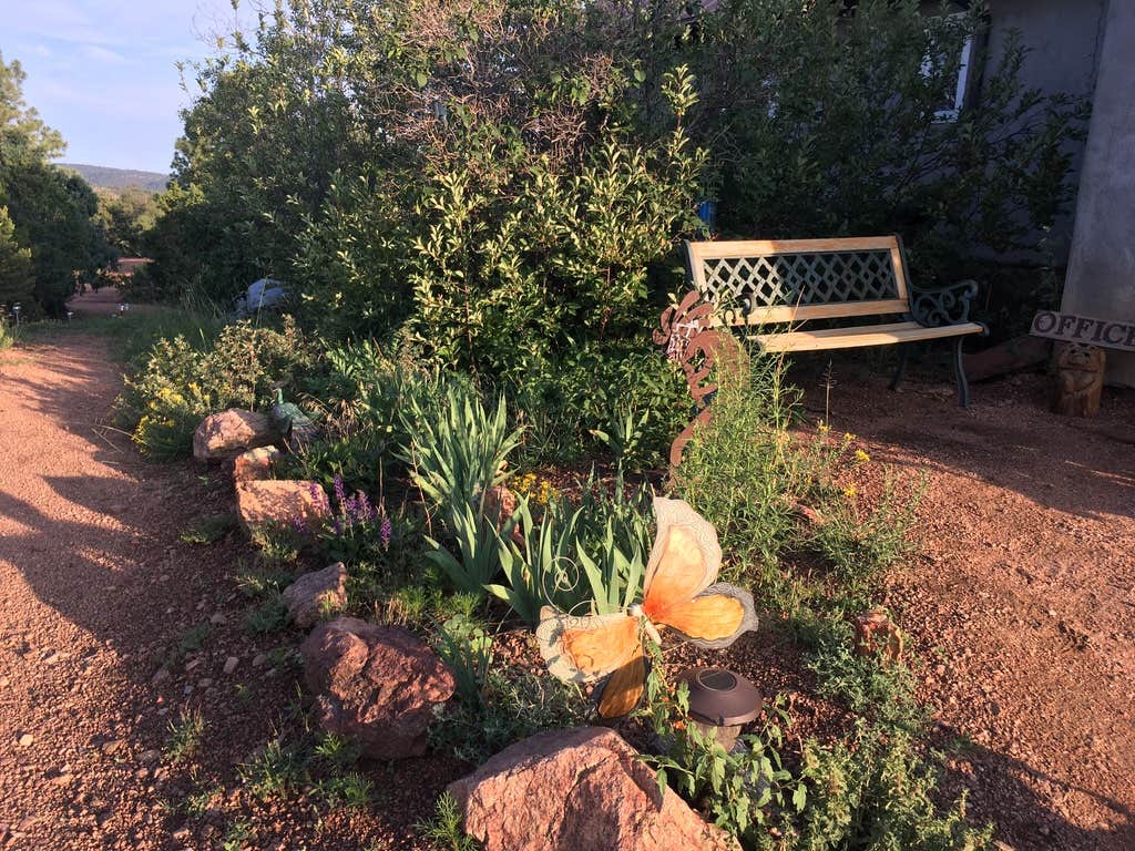 Santa F.'s photo of camping with pets at Santa Fe Treehouse Camp near Eldorado at Santa Fe, NM