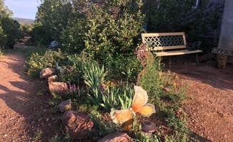 Santa F.'s photo of camping with pets at Santa Fe Treehouse Camp near Tererro, NM