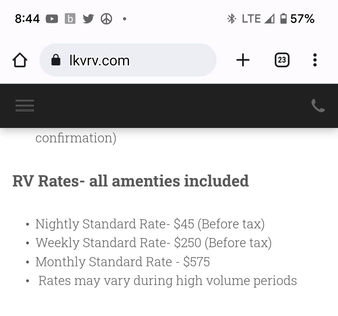Camper-submitted photo at Mile High Trailer and RV Park near Davis Creek, CA
