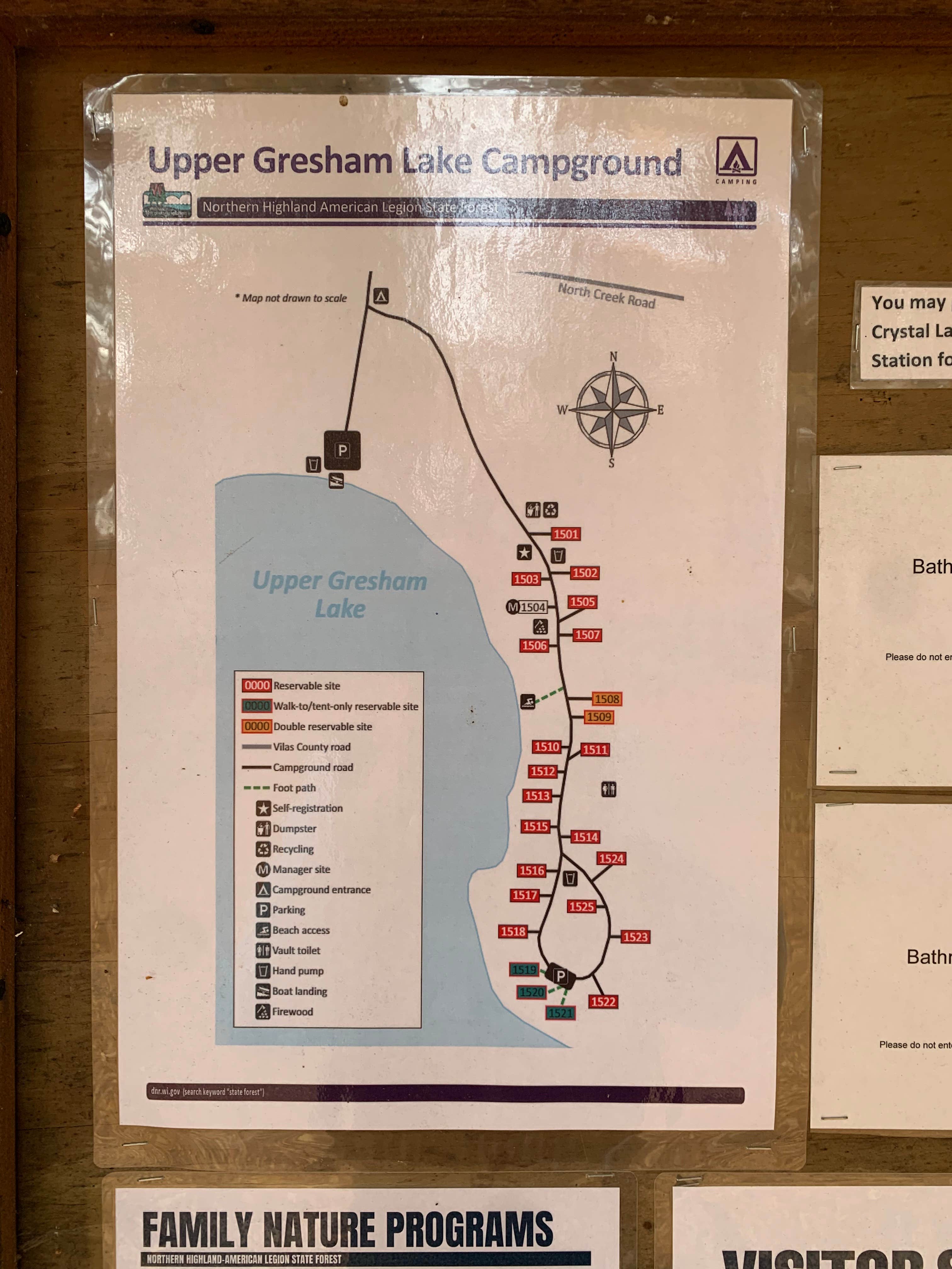 Camper-submitted photo at Upper Gresham Lake Campground — Northern Highland State Forest near Boulder Junction, WI