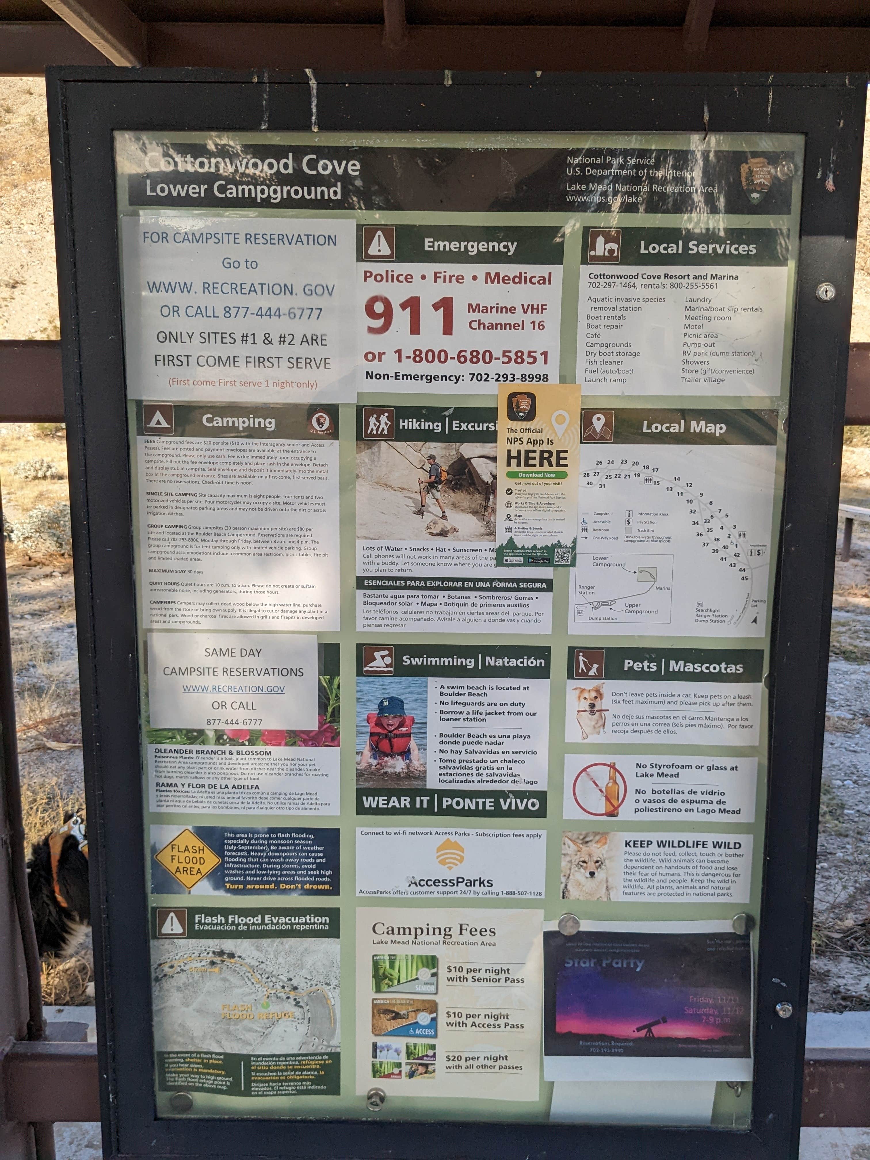 Greg L.'s photo of camping with pets at Cottonwood Cove Campground — Lake Mead National Recreation Area near Searchlight, NV