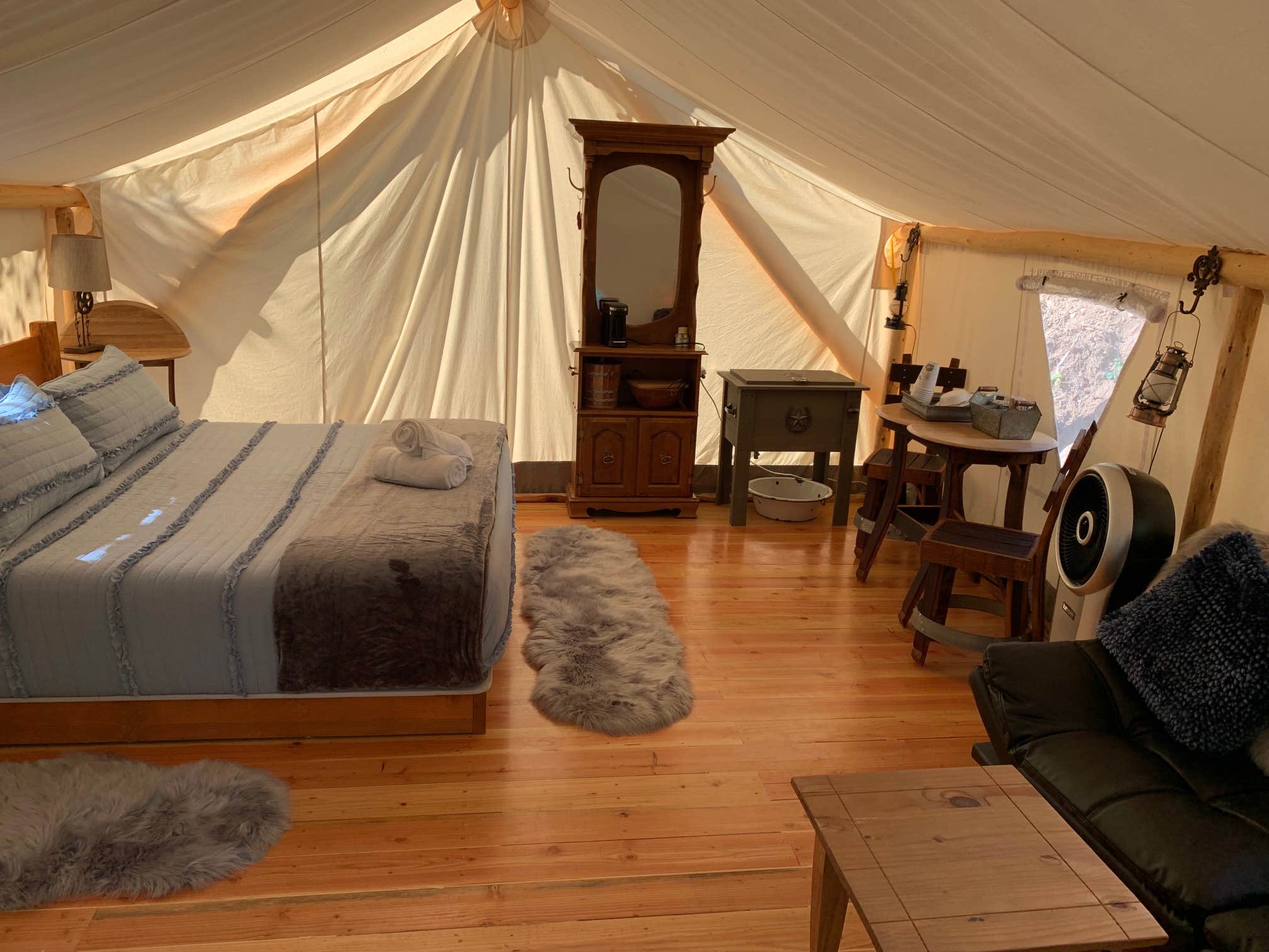 Dustin A.'s photo of glamping accommodations at Umpqua's Last Resort & Oregon Mountain Guides near Dexter, OR