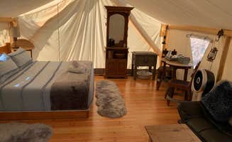 Dustin A.'s photo of glamping accommodations at Umpqua's Last Resort & Oregon Mountain Guides near Dexter, OR