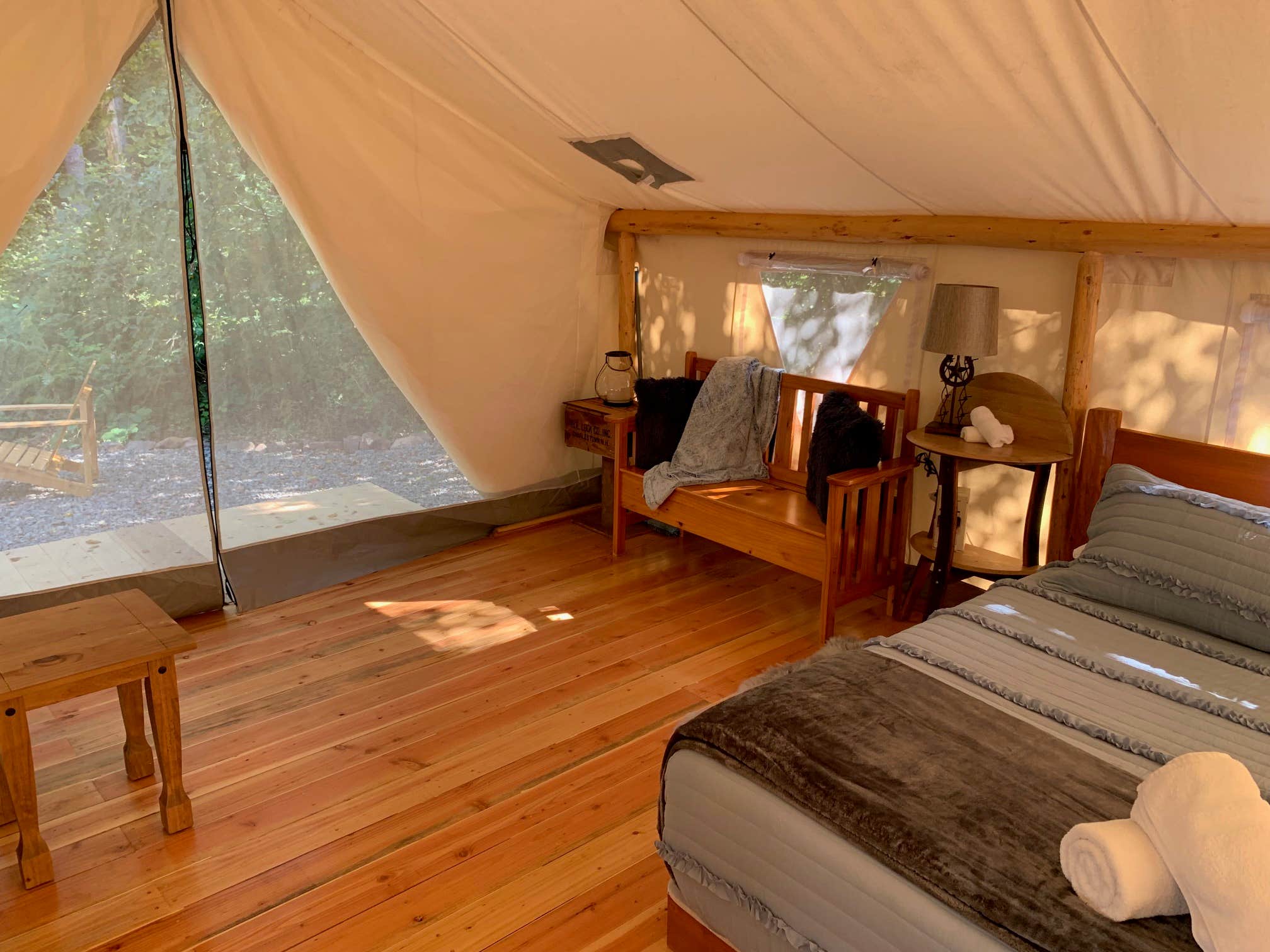 Dustin A.'s photo of glamping accommodations at Umpqua's Last Resort & Oregon Mountain Guides near Crater Lake, OR