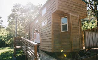 Dustin A.'s photo of a cabin at Umpqua's Last Resort & Oregon Mountain Guides near Dorena Lake
