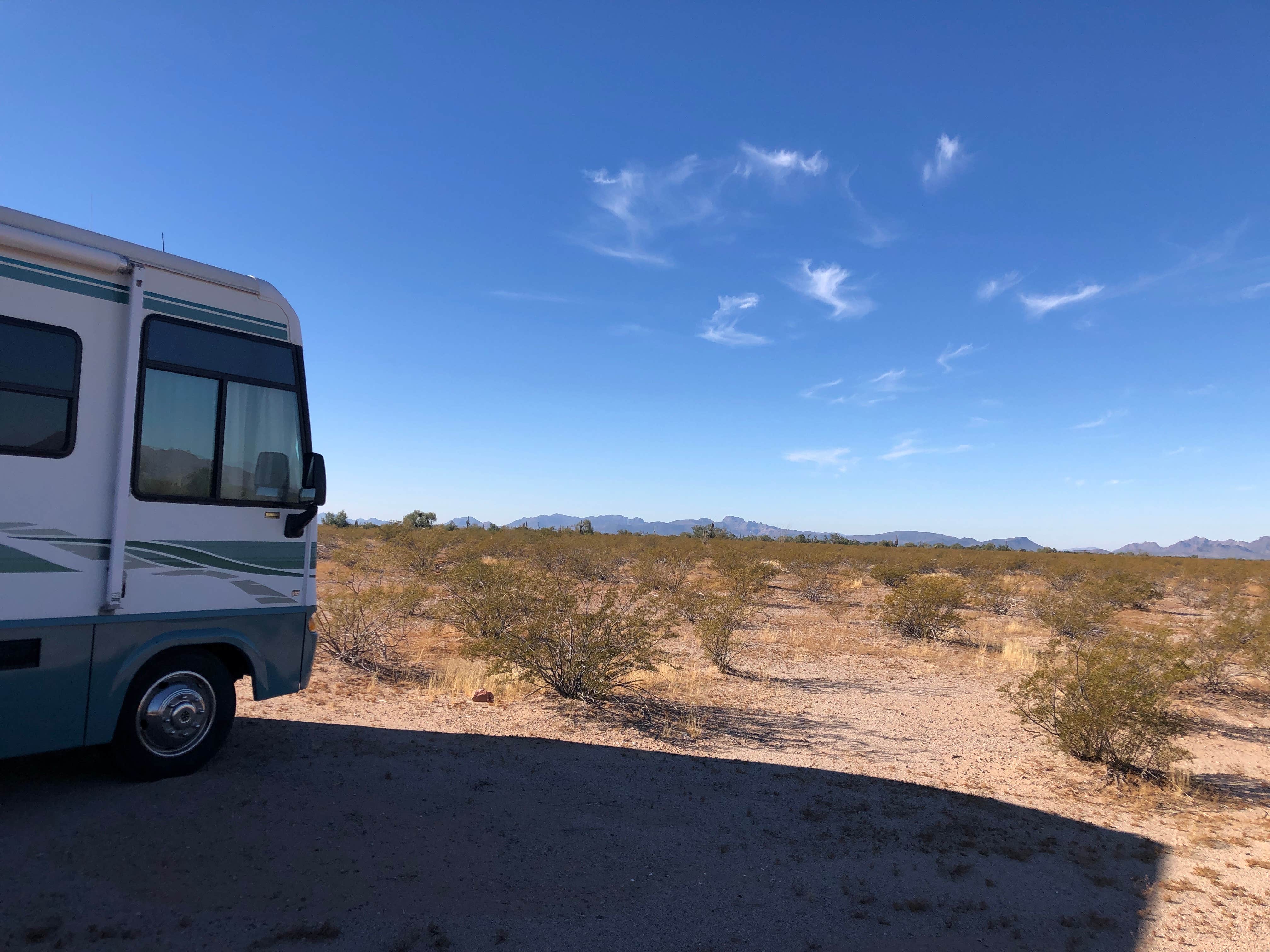 Tamra J.'s photo of rv camping at Gunsight Wash BLM Dispersed camping area near Organ Pipe Cactus National Monument