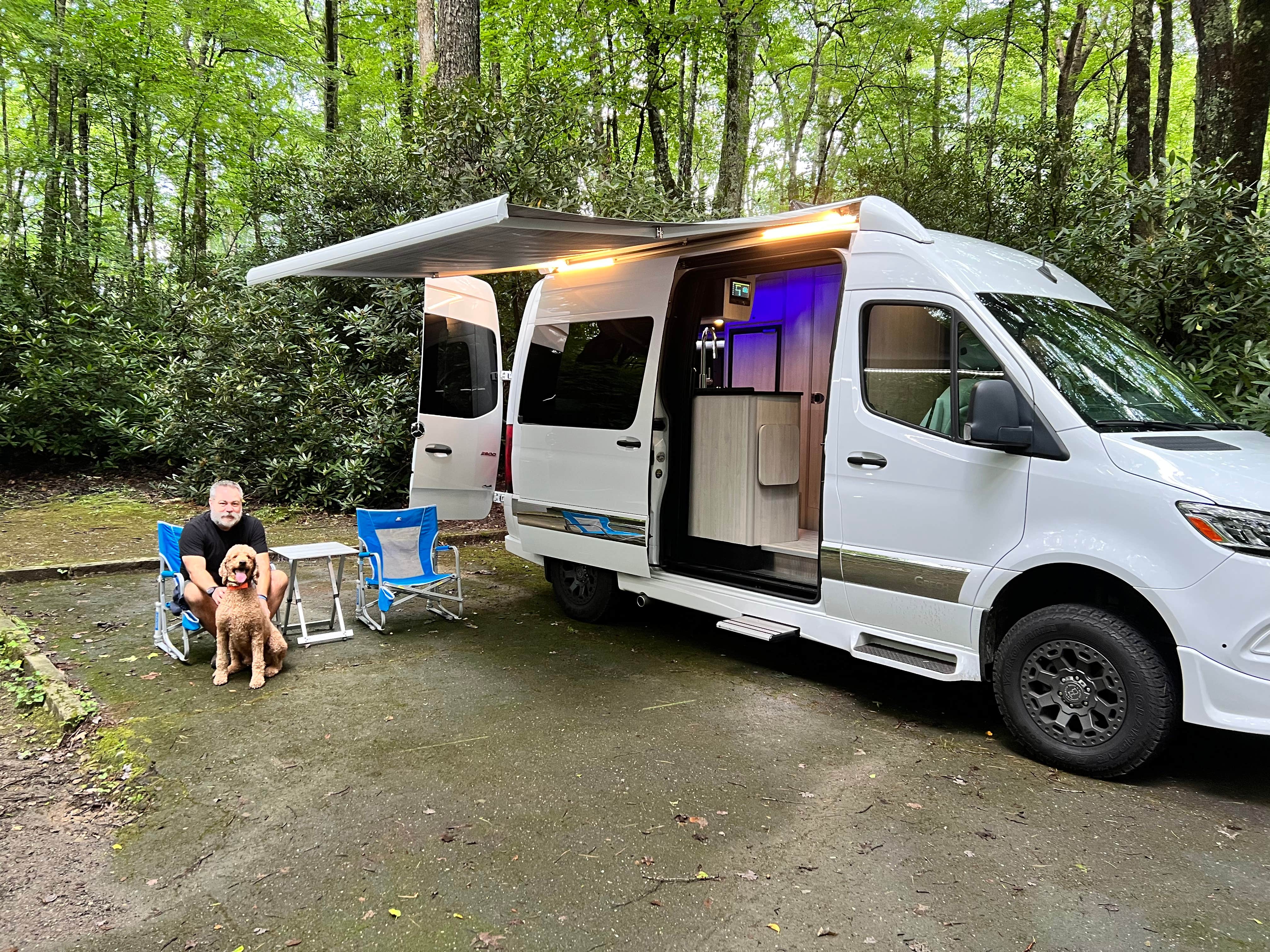 Phillip C.'s photo of camping with pets at Julian Price Park Campground — Blue Ridge Parkway near Beech Mountain, NC