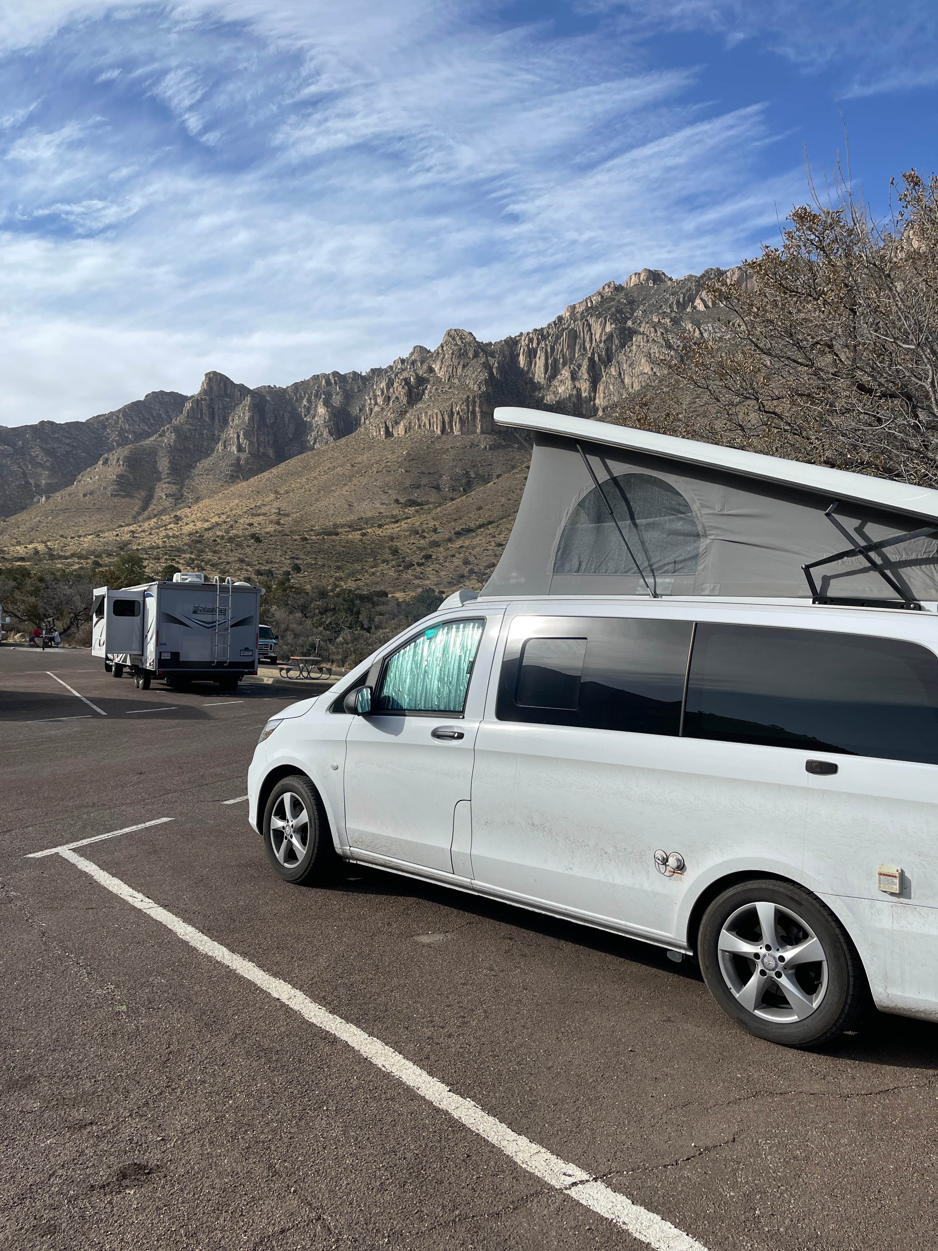 Lee D.'s photo of rv camping at Pine Springs Campground — Guadalupe Mountains National Park near Guadalupe Mountains National Park