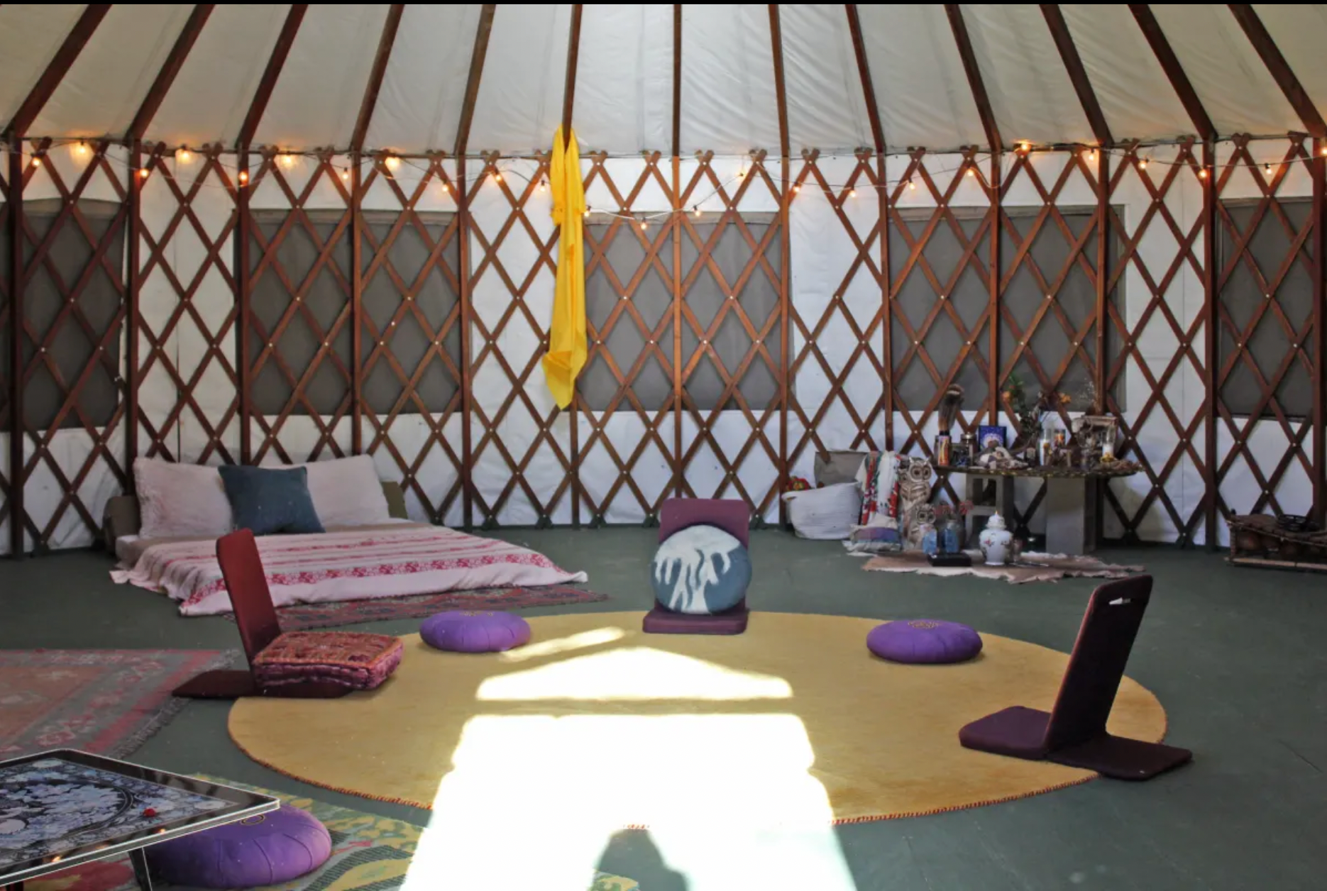 Ashley F.'s photo of tent camping at All You Need Institute - Yurt & Micro Cabin in Mississippi