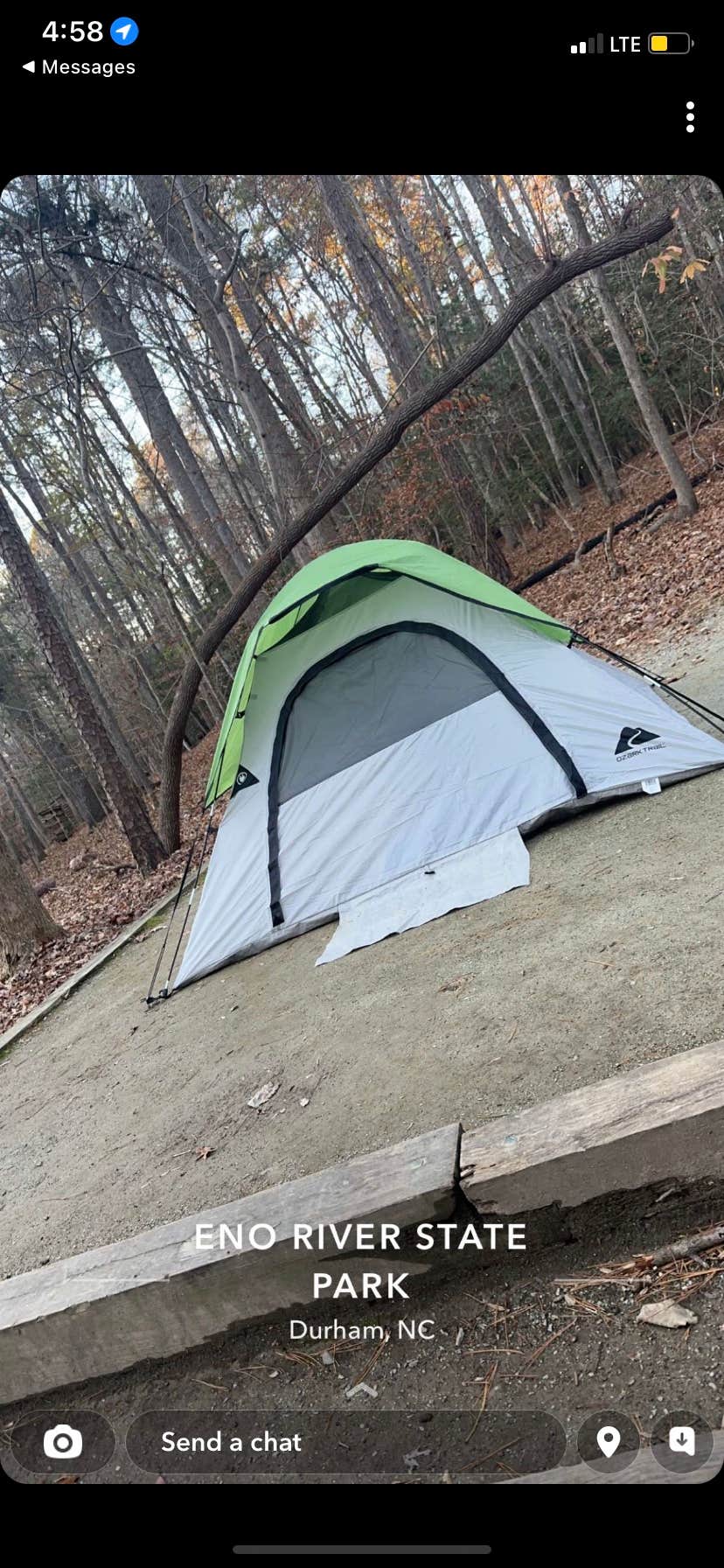 Scarlett C.'s photo at Eno River State Park Campground near Graham, NC