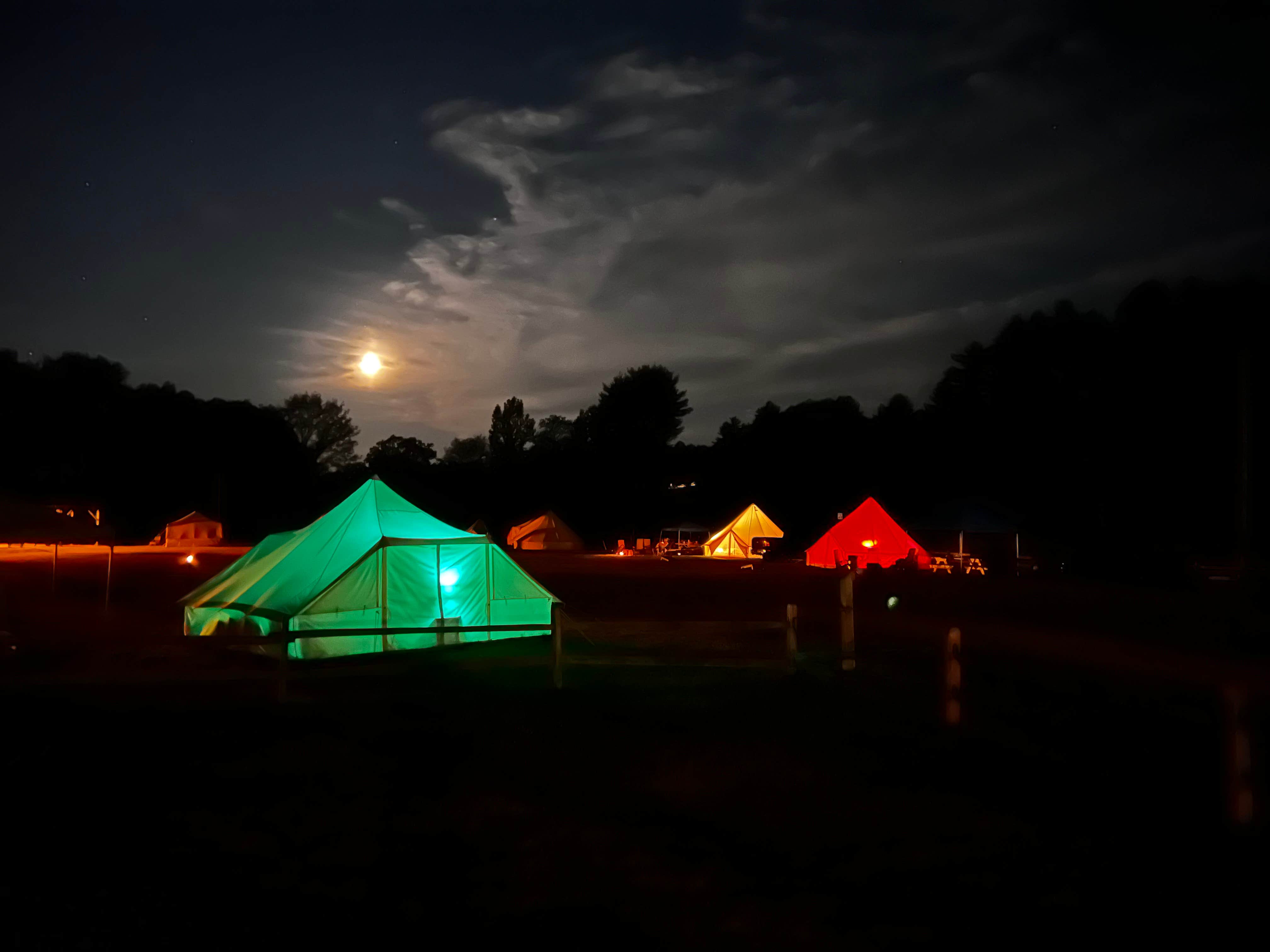 Andrew P.'s photo of tent camping at Adirondack Safari near Poultney, VT