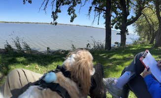 Dan & Penny F.'s photo of camping with pets at COE Council Grove Lake Canning Creek Cove near Emporia, KS