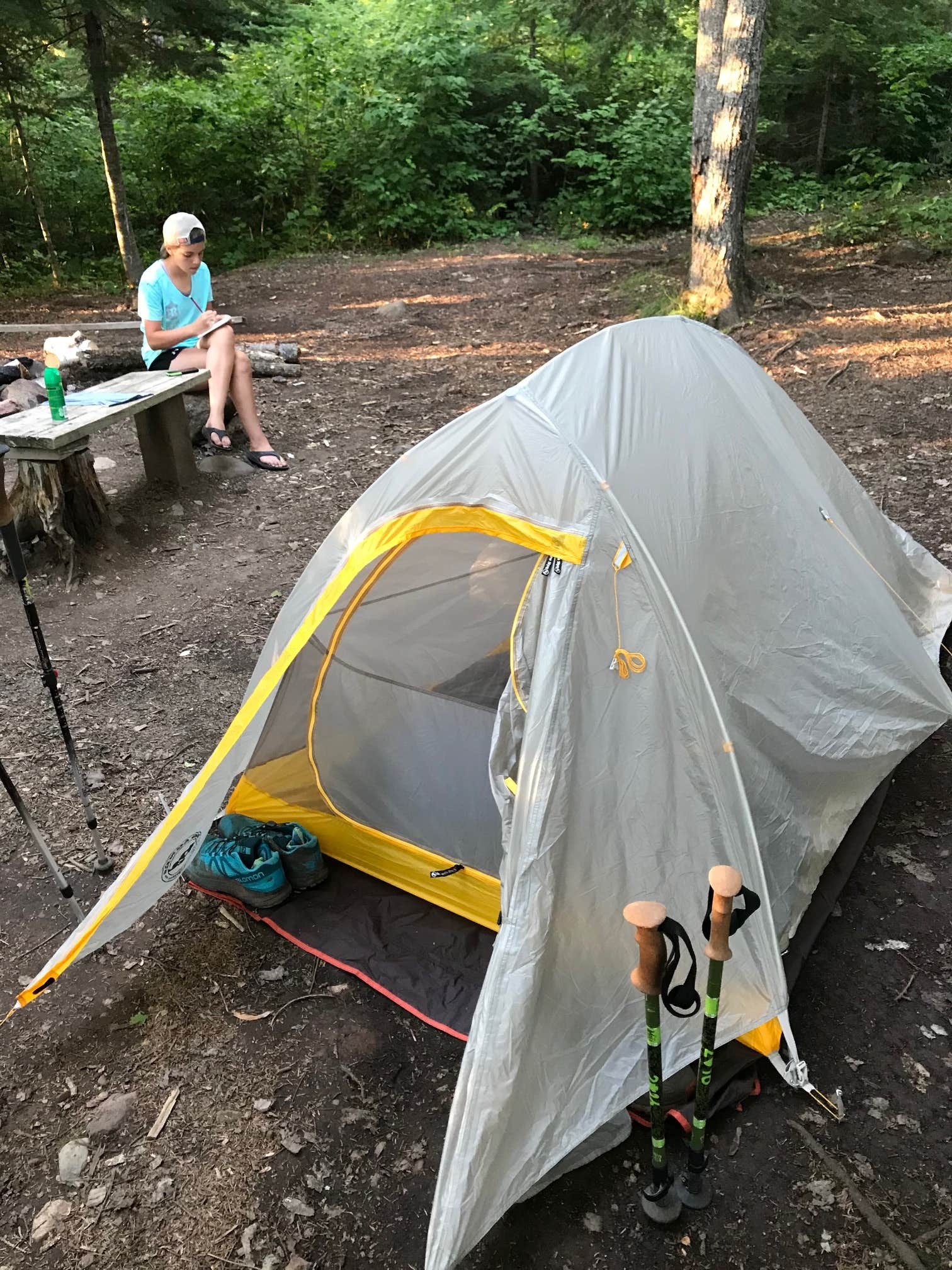 Steph H.'s photo of tent camping at North Egge Lake Camp near Tofte, MN