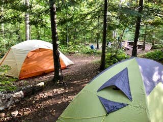 Steph H.'s photo of tent camping at Woods Creek Camping near Grand Marais, MN