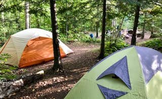 Steph H.'s photo of tent camping at Woods Creek Camping near Lutsen, MN