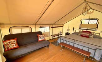 Saraj B.'s photo of glamping accommodations at BaseCamp 37° near Springdale, UT