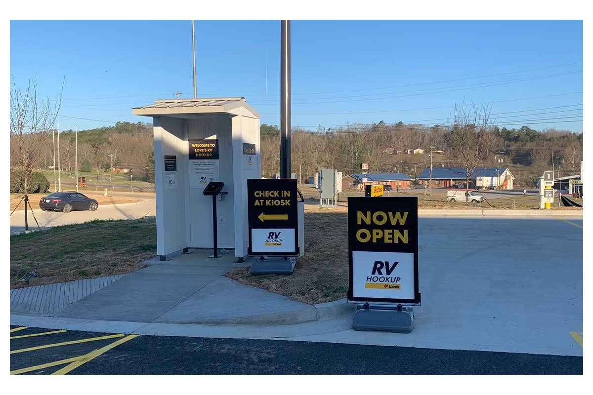 Camping near Lakeside Getaway on Douglas: Love's RV Hookup-Newport TN 796, Cosby, Tennessee