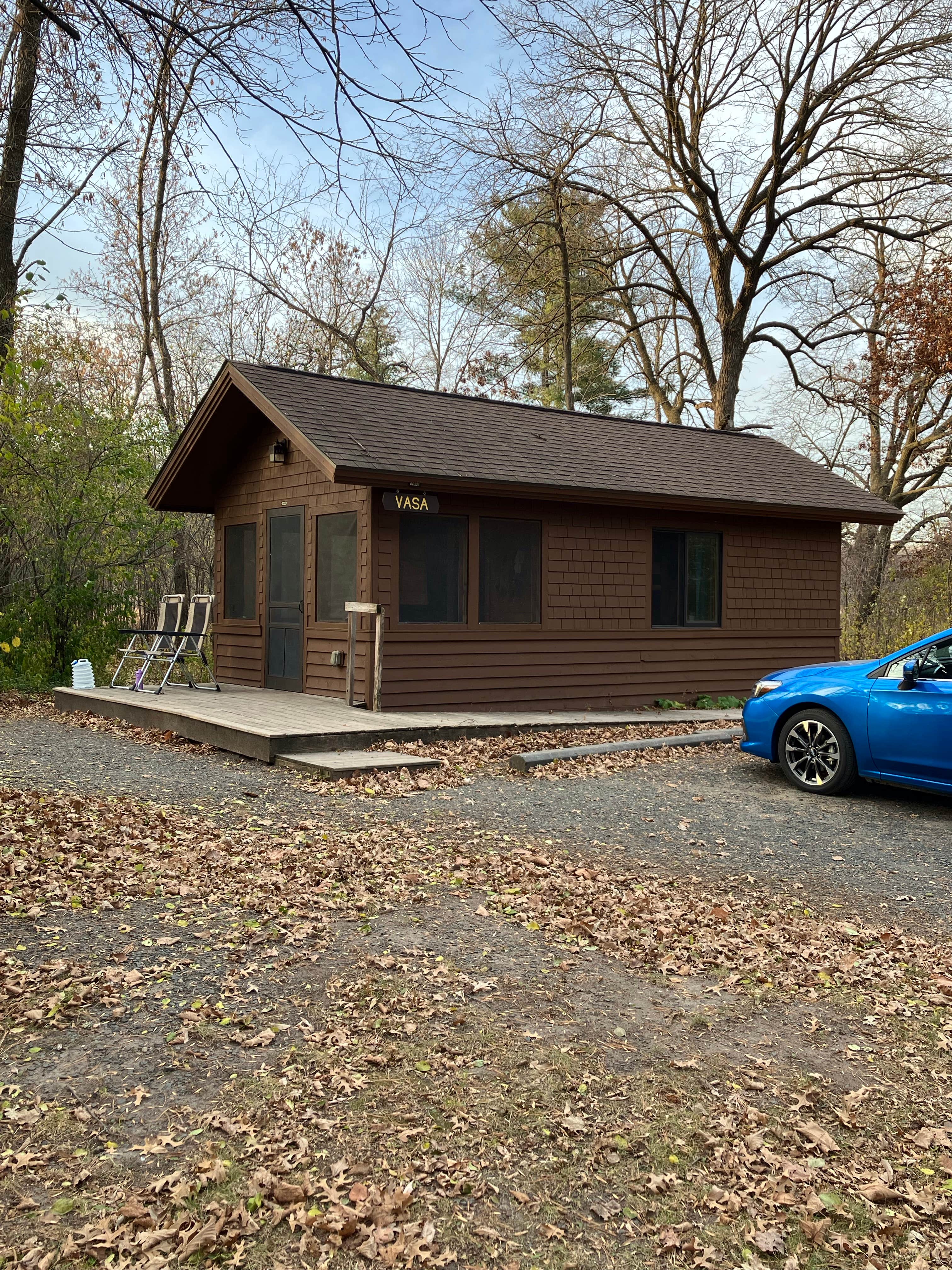 Deanna J.'s photo of a cabin at William O'Brien State Park Campground near Lino Lakes, MN