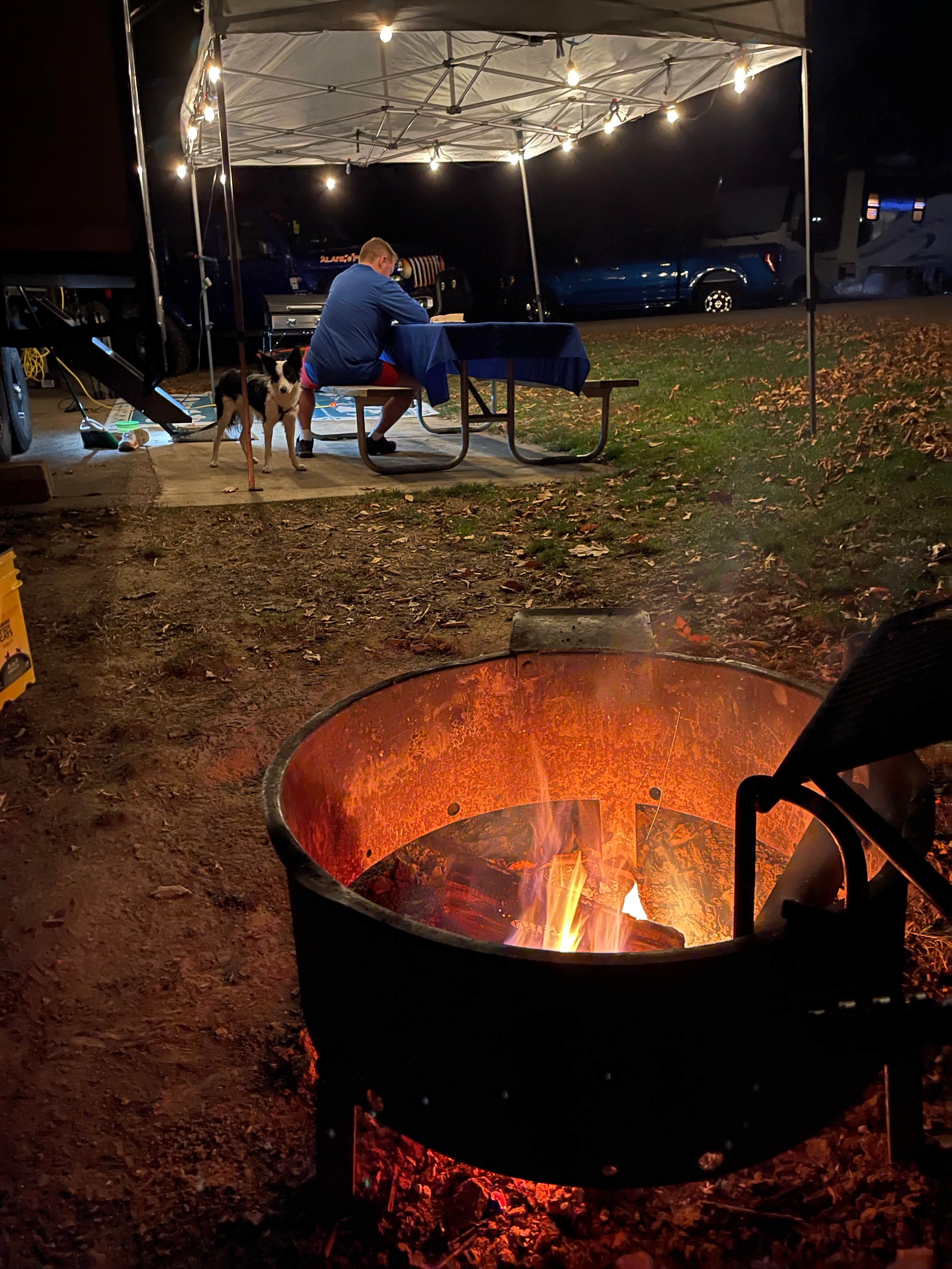 Tamara W.'s photo of camping with pets at Hocking Hills State Park Campground near Athens, OH