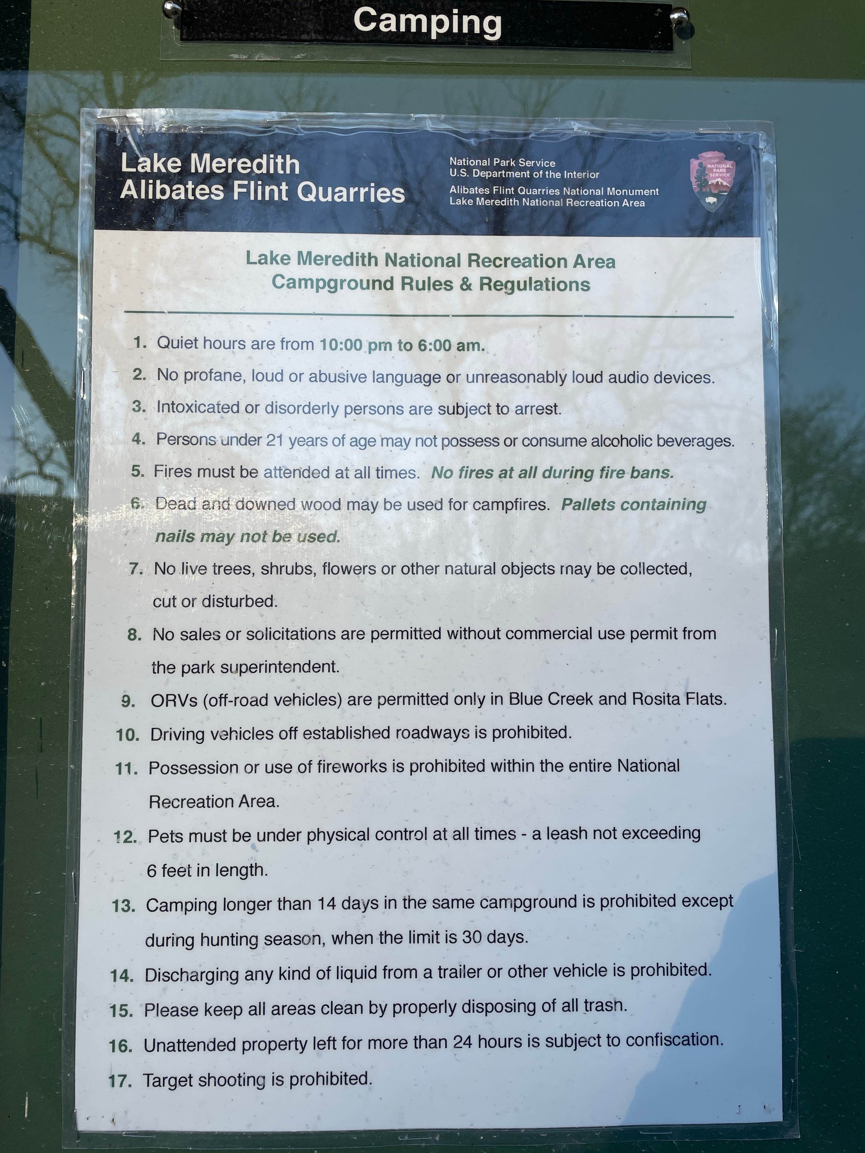 McBride Canyon & Mullinaw Creek Camp — Lake Meredith National Recreation Area