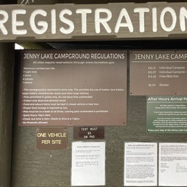 Jenny Lake Campground information