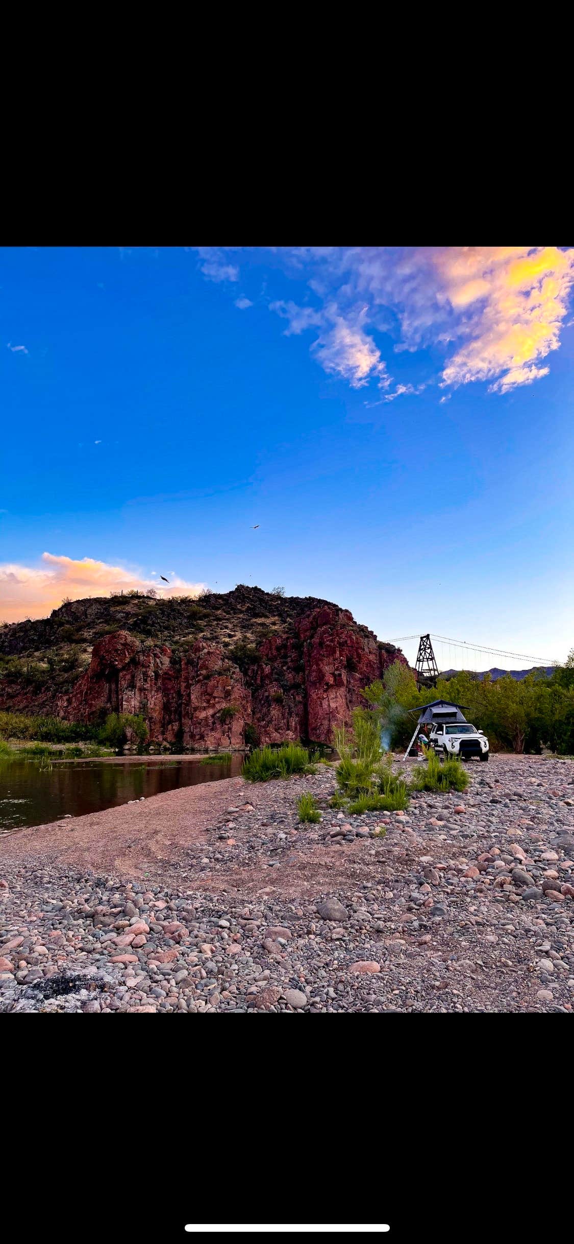 Tyler M.'s photo of a dispersed camping area at Sheeps Bridge BLM Area - Arizona near Cave Creek, AZ