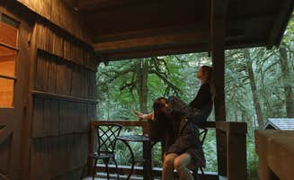 Brooke G.'s photo of a cabin at Smith Creek Village — Silver Falls State Park near Gates, OR