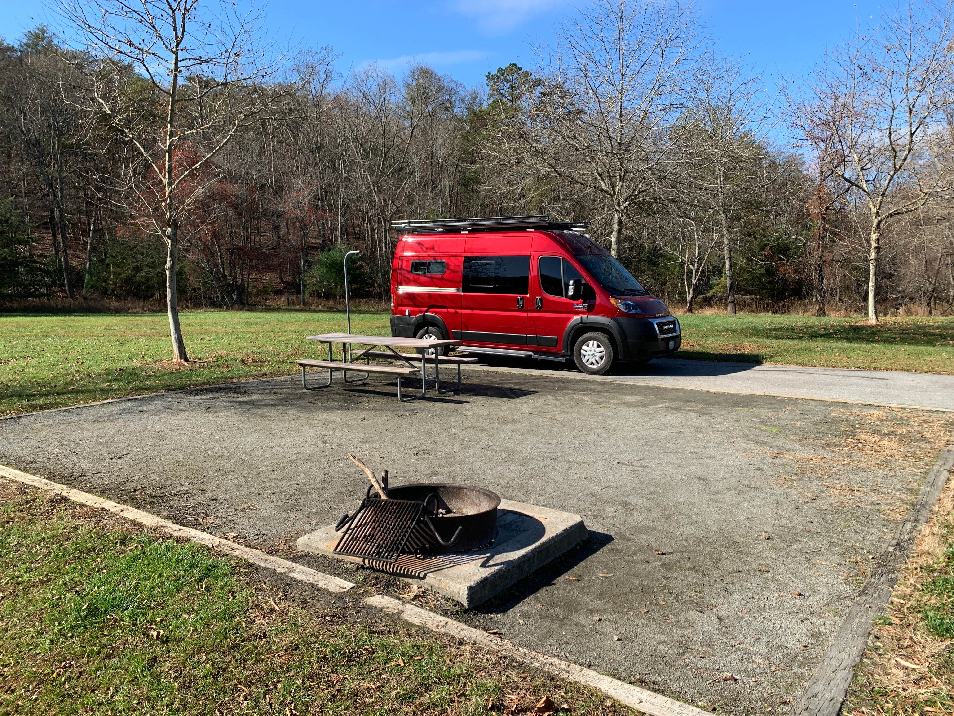 David B.'s photo of rv camping at Stone Mountain State Park Campground near Laurel Springs, NC