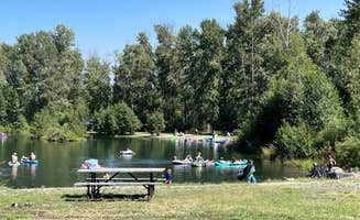whispering P.'s photo of camping with pets at Whispering Pines RV Campground near Easton, WA