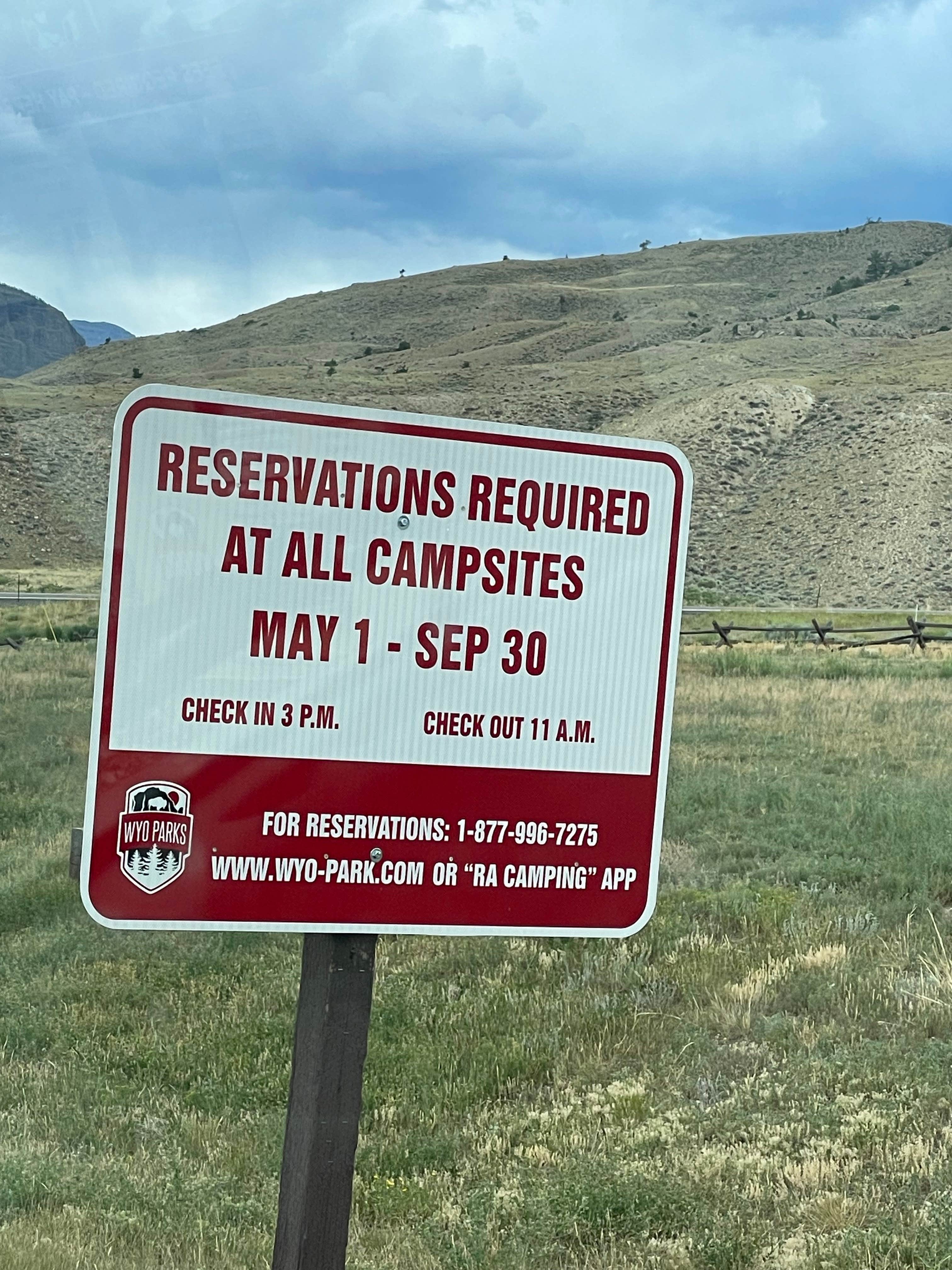 North Fork Campground Lysite, WY