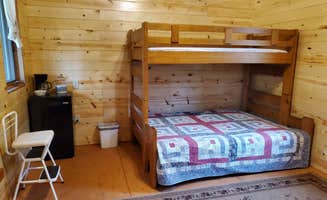 Tammy K.'s photo of glamping accommodations at Bear Den Cabins and Camp near Hot Springs, SD