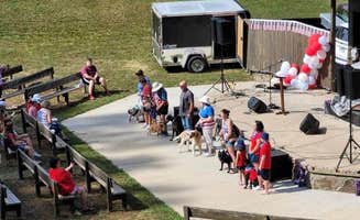 Tom F.'s photo of camping with pets at Posh Mtn Camping w/ Theater ·Hot-Tub ·Keg ·Firepit near Wise, VA