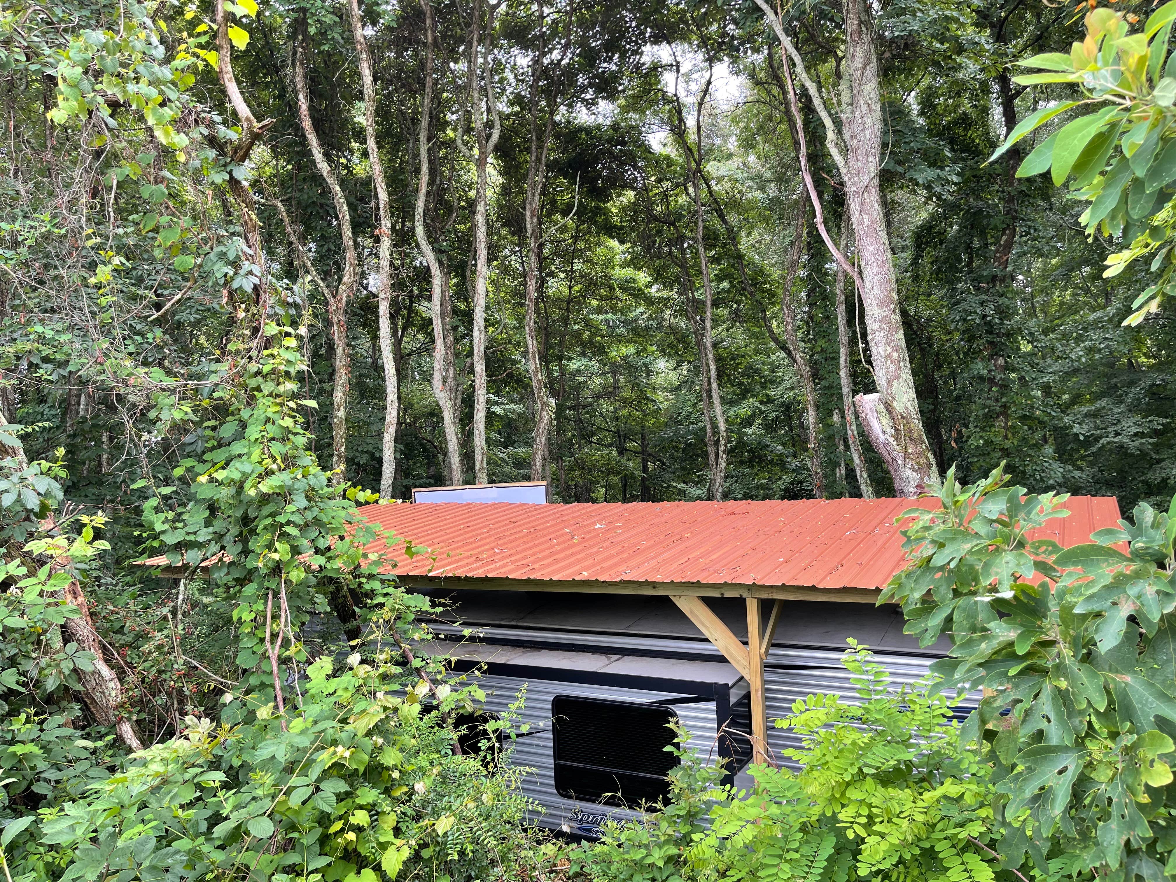 Tom F.'s photo of a cabin at Posh Mtn Camping w/ Theater ·Hot-Tub ·Keg ·Firepit near Dryden, VA