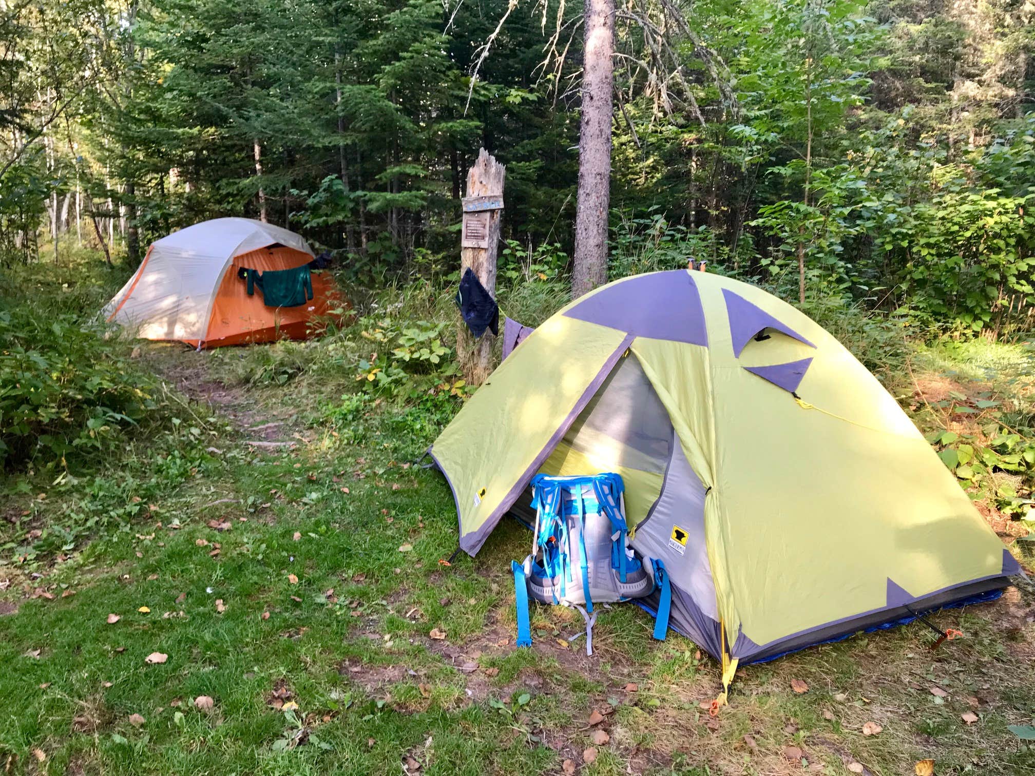 Steph H.'s photo of tent camping at Kadunce River Camping near Grand Marais, MN