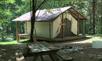 Camping near Fall Creek: Hidden Ridge Camping - Glamping Tents, Lake Cumberland, Kentucky