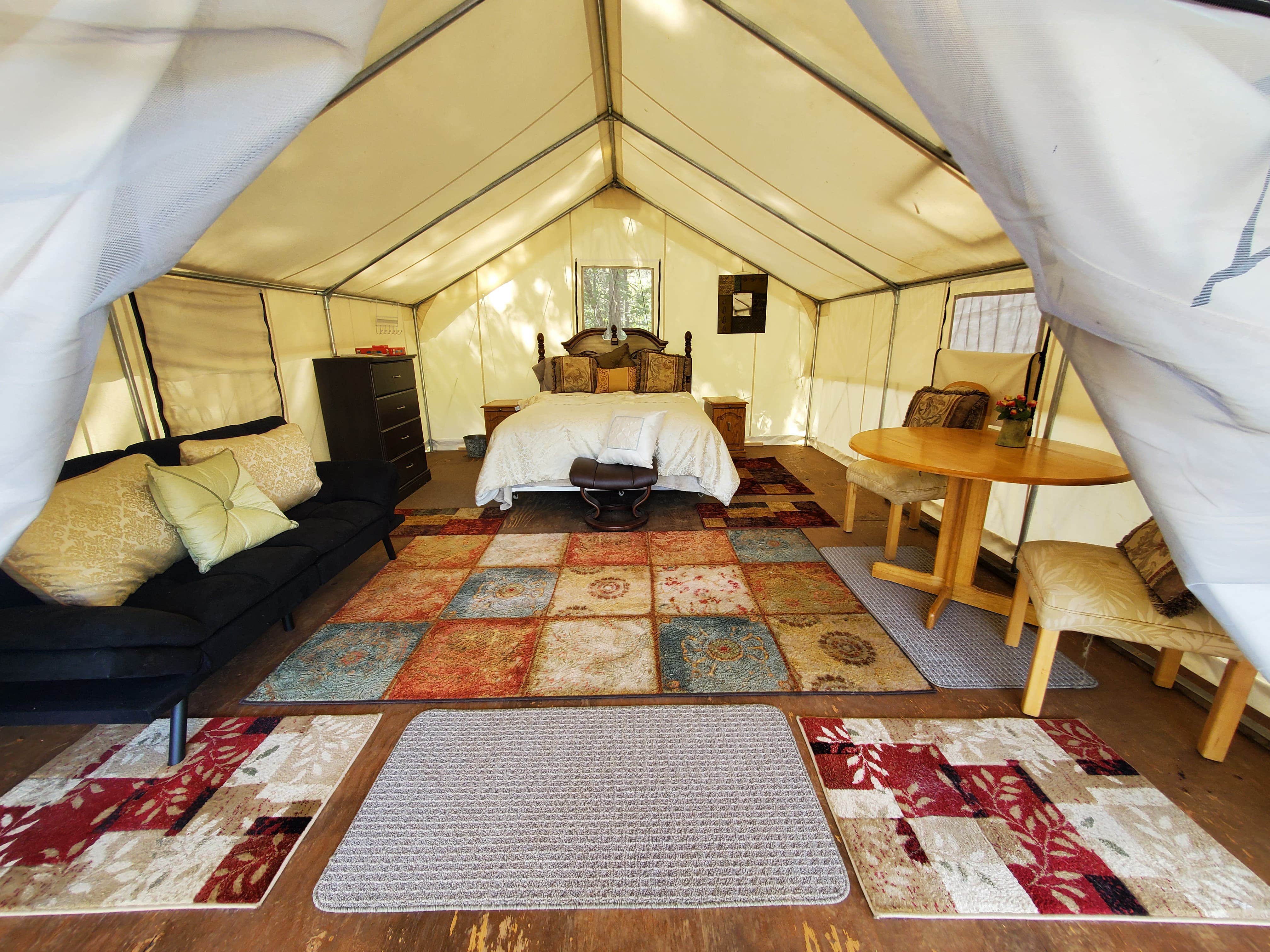 Patricia D.'s photo of glamping accommodations at Rusk Ranch Nature Center near Ophir, OR