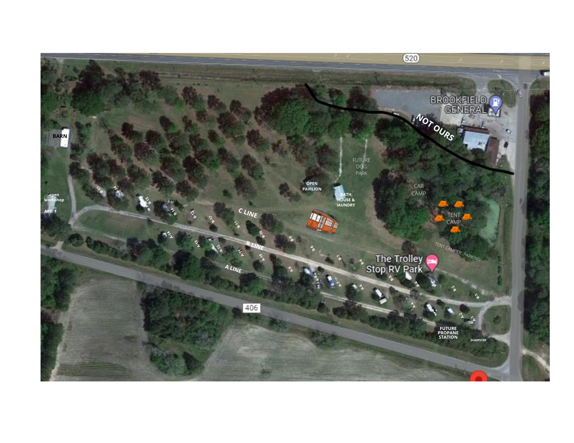 Camper-submitted photo at The Trolley Stop RV Park near Fitzgerald, GA