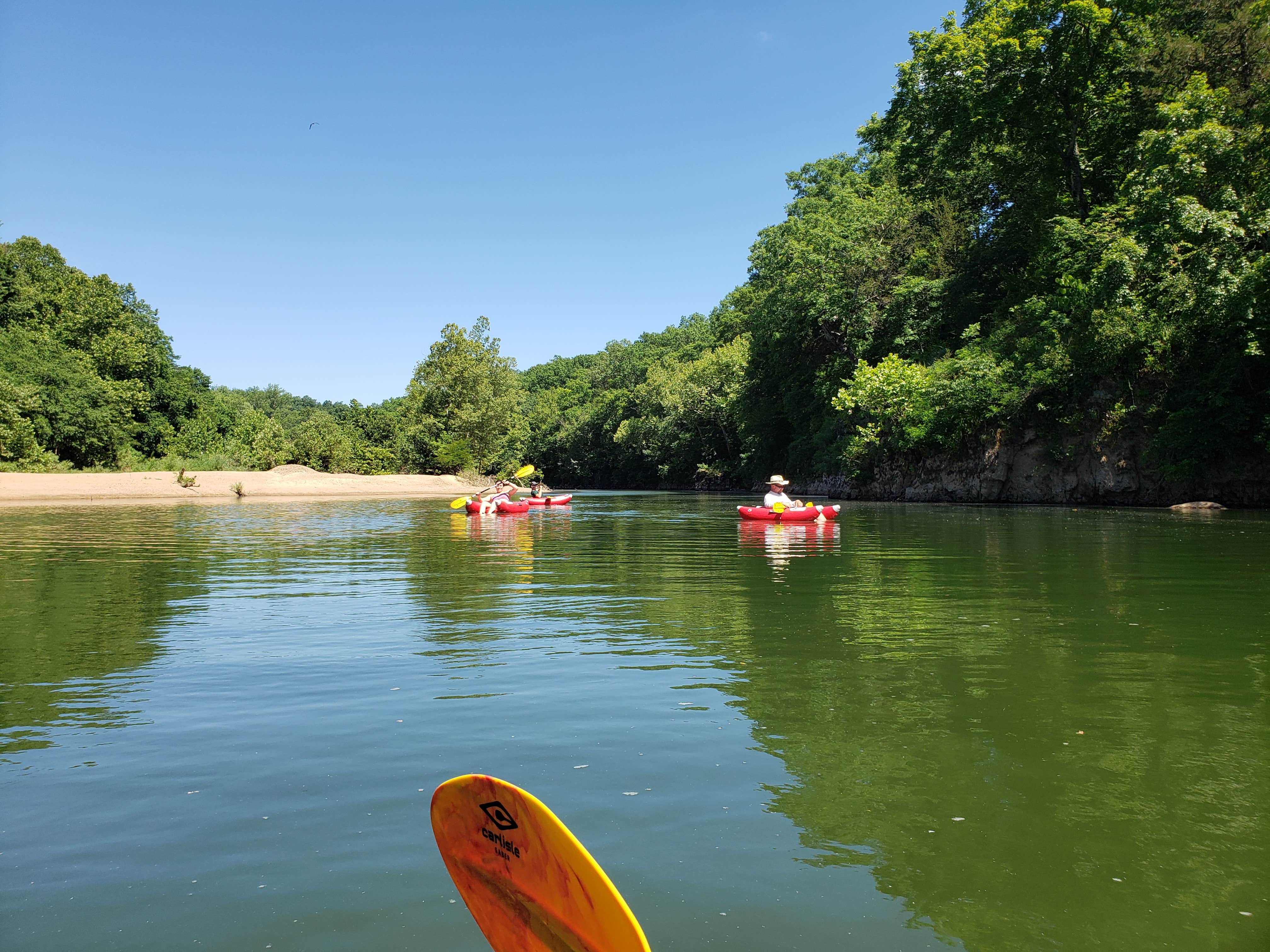 Camper-submitted photo at Otahki Lake Cabins and Campground near Puxico, MO