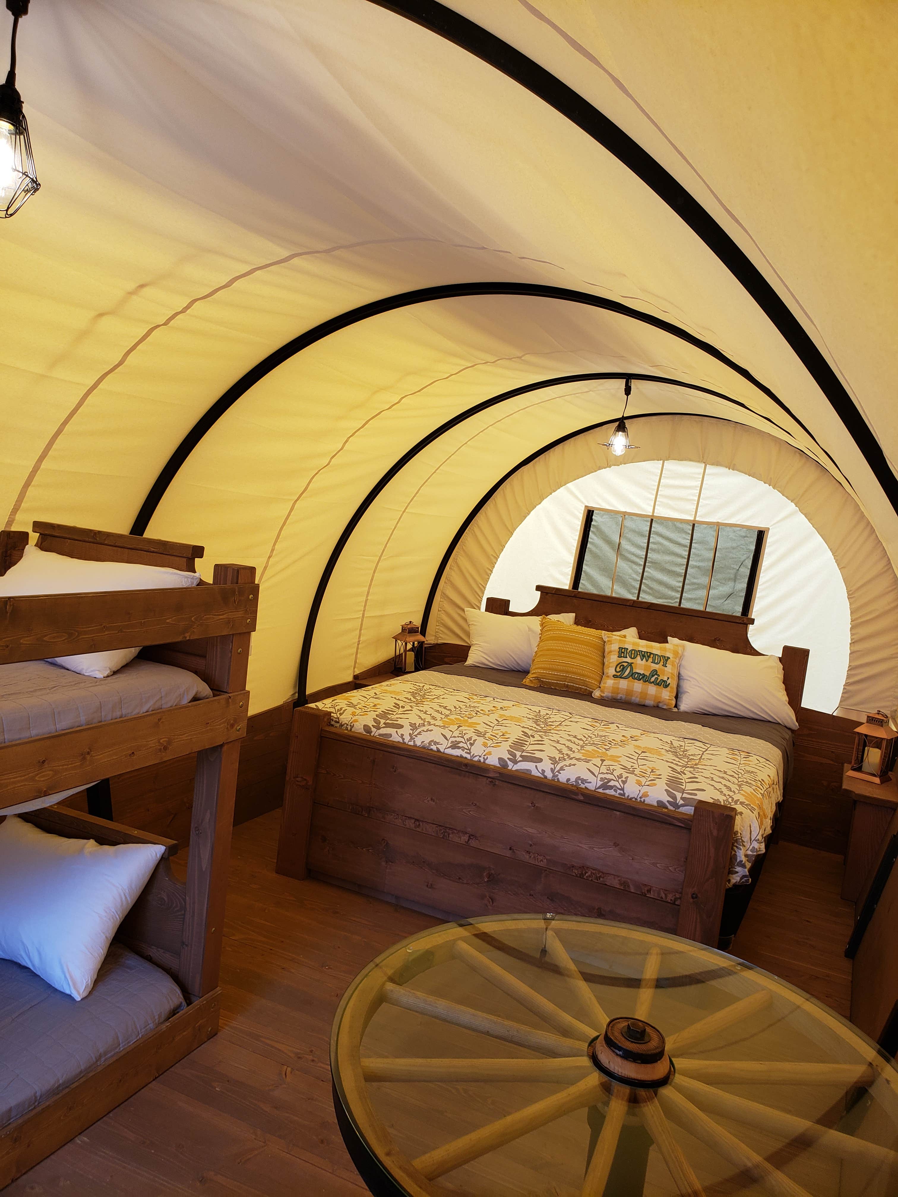 Elijah  E.'s photo of glamping accommodations at Otahki Lake Cabins and Campground near Bunker, MO